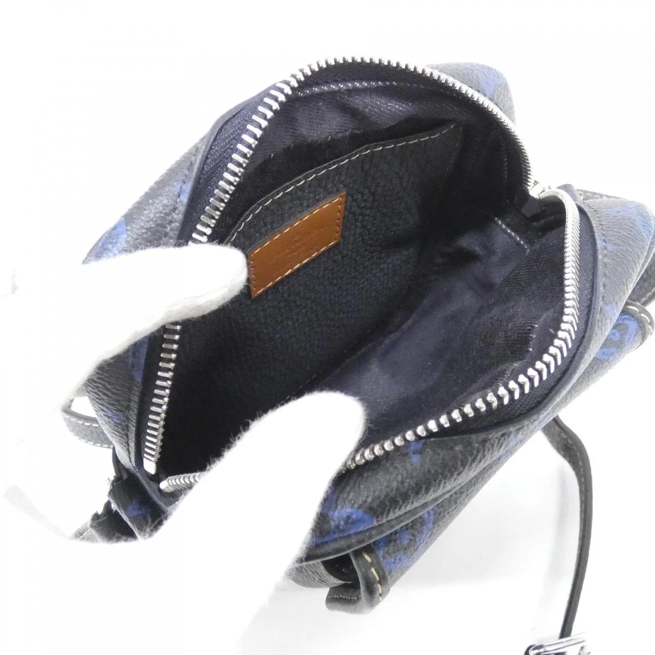 LOUIS VUITTON Christopher M81854 肩背包 Monogram 藍色 Monogram 中古品A - 縮圖 10