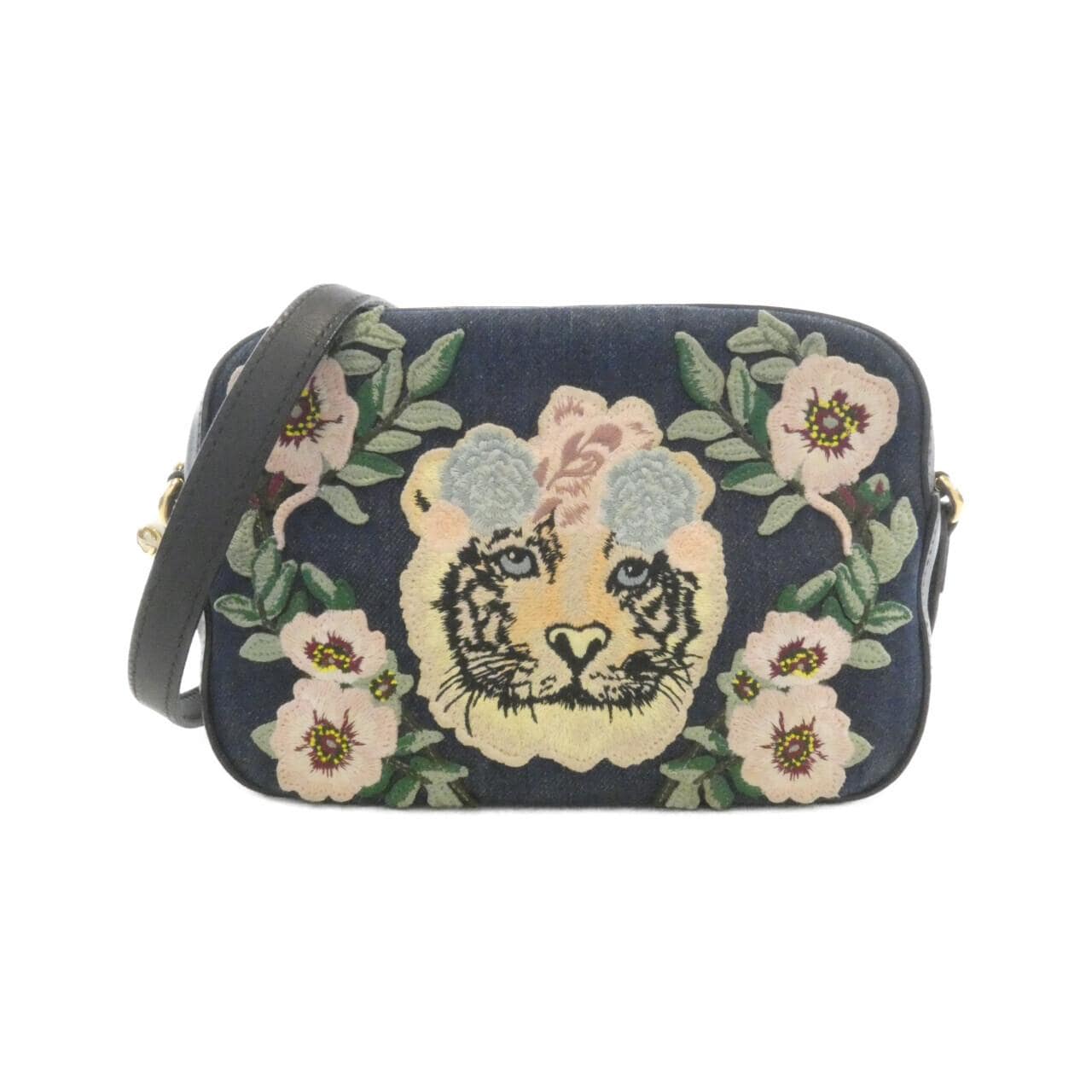 GUCCI 456547 K7YAG 肩背包 牛仔布