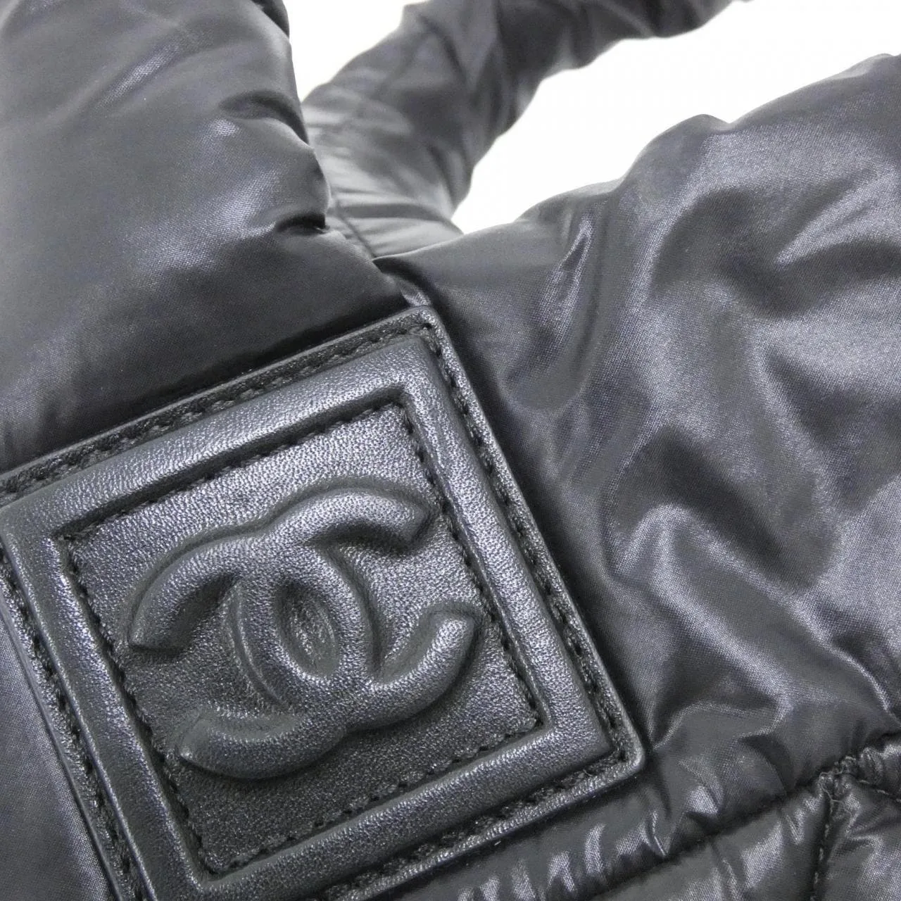 CHANEL Deauville 48610 Handbag Nylon 4