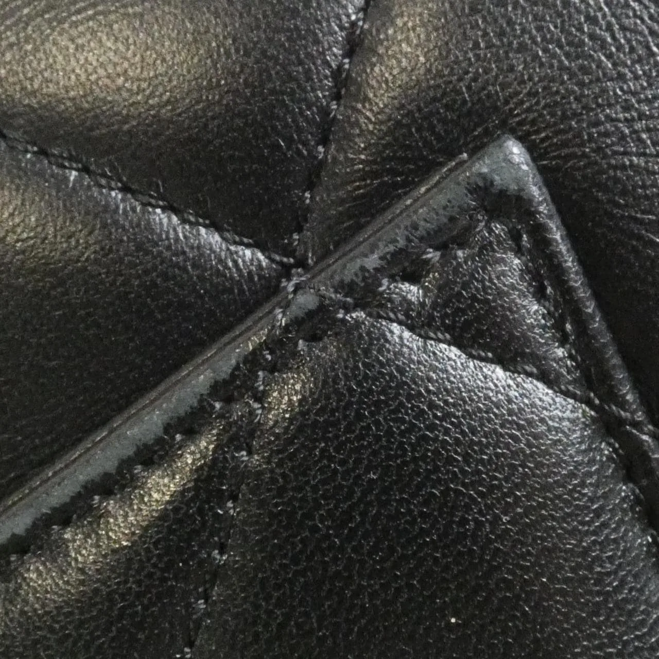 CHANEL 92236 Handbag Lambskin Black Lambskin Rank B - Thumbnail 5