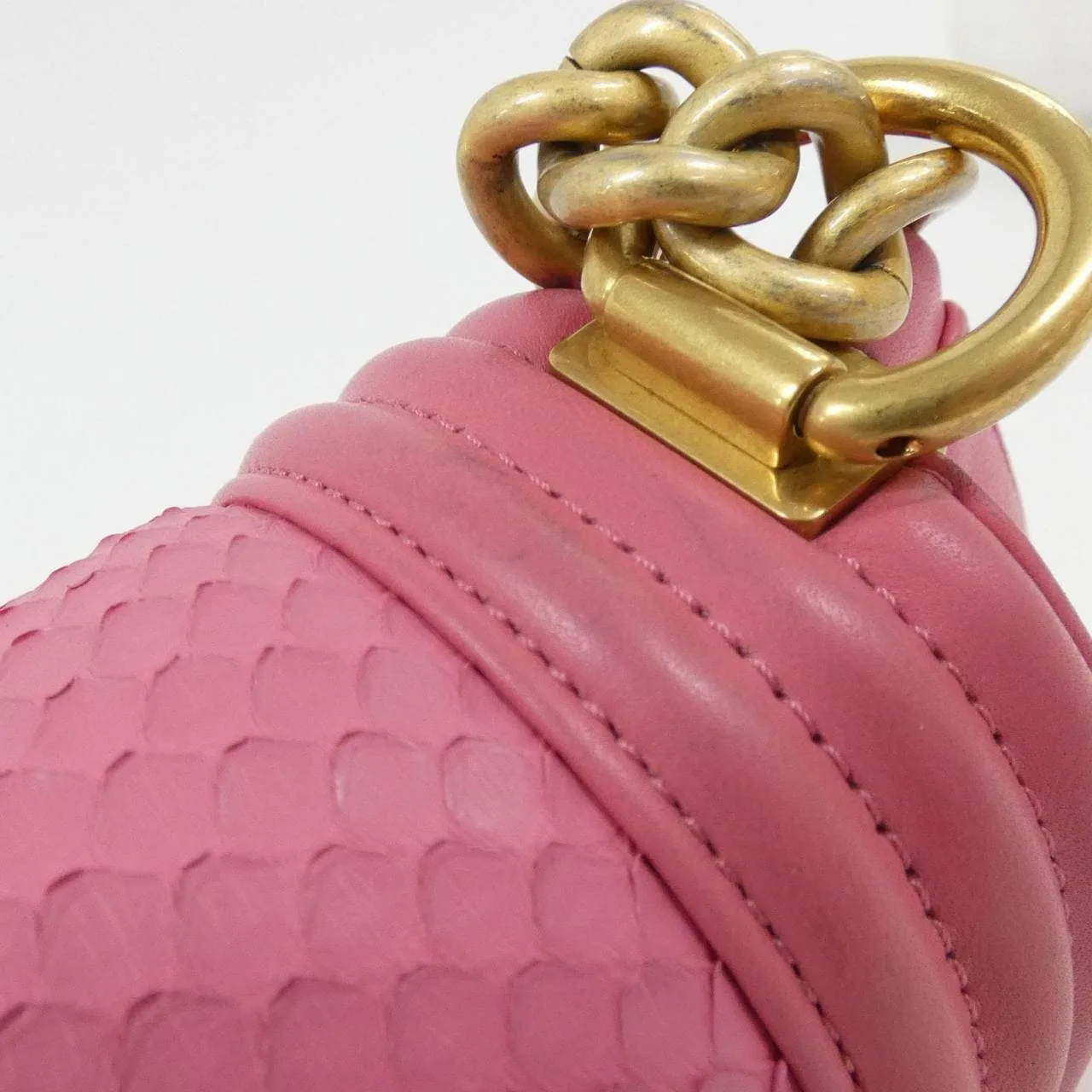 CHANEL Boy Chanel 肩背包 蟒蛇皮 5