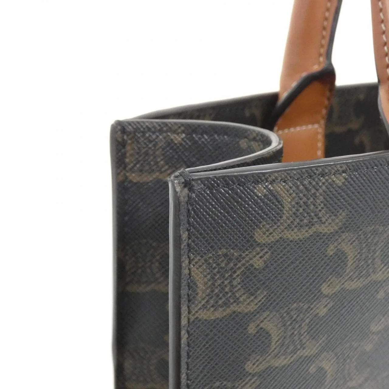 CELINE Cabas 191542BZK Handbag Canvas 5