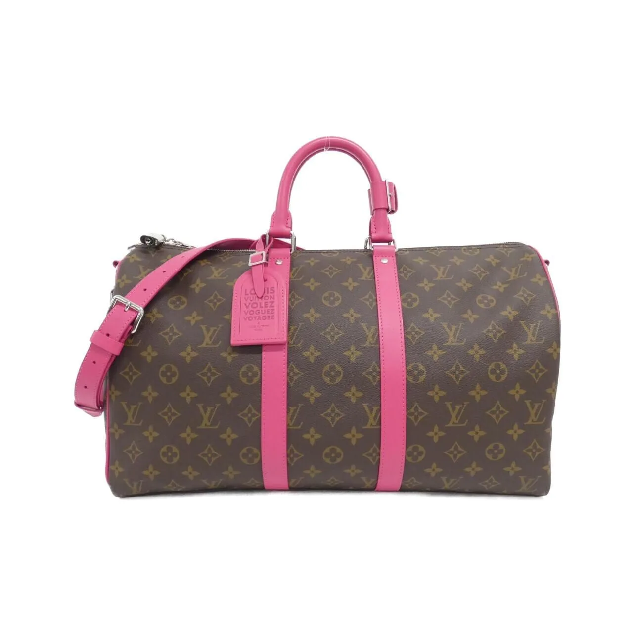 LOUIS VUITTON Keepall M13807 Boston Monogram Pink