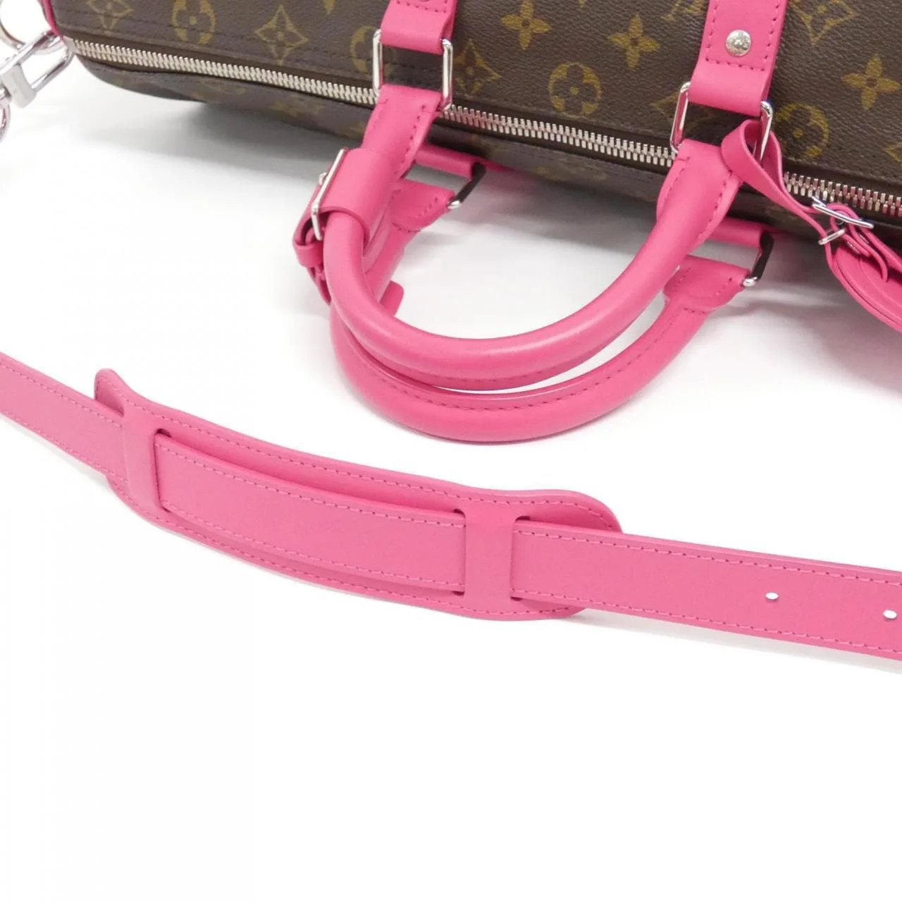 LOUIS VUITTON Keepall M13807 Boston Monogram Pink Monogram Rank A - Thumbnail 5