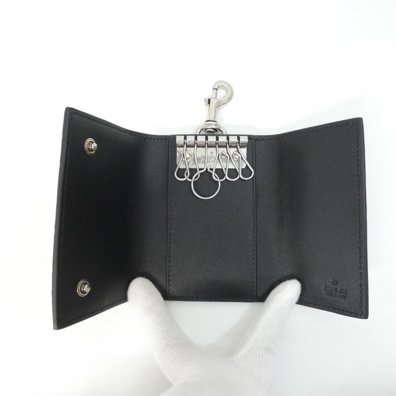 GUCCI 850212 AAFDV Key Case Leather 4