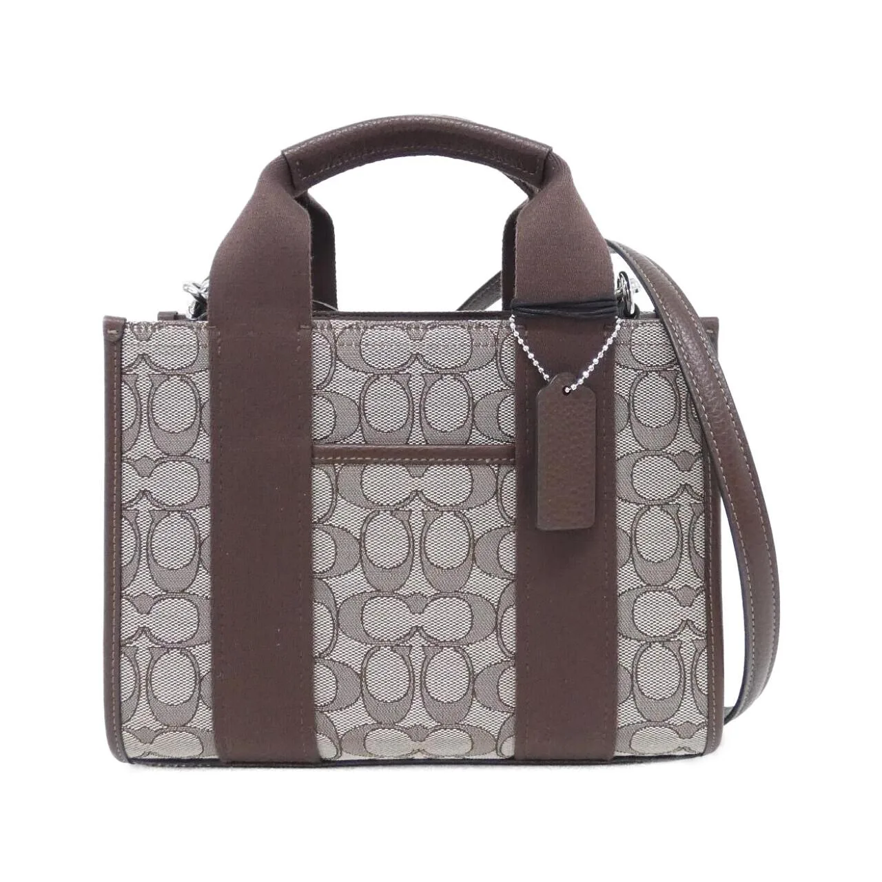 COACH CAR78 Handbag Canvas Black