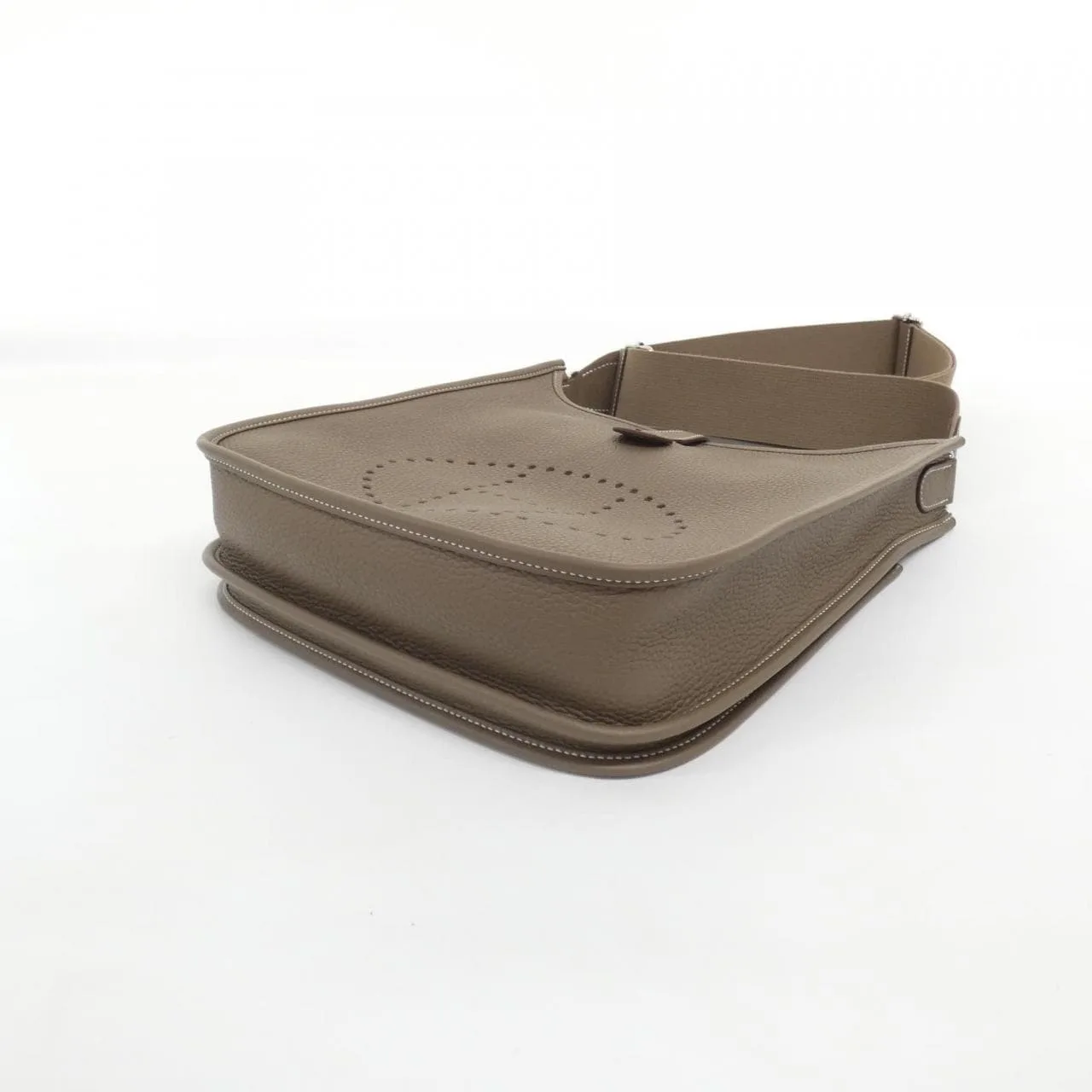 HERMES Evelyne 056277CK Shoulder Clemence Etoupe Clemence Leather Rank A - Thumbnail 3