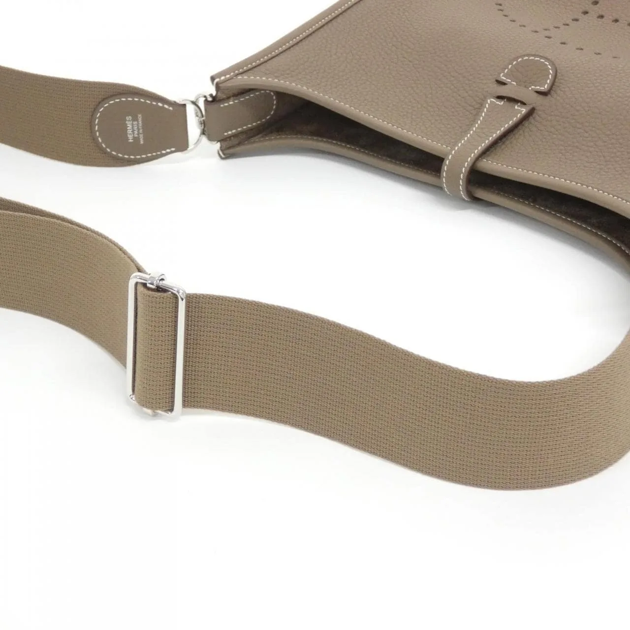 HERMES Evelyne 056277CK Shoulder Clemence Etoupe Clemence Leather Rank A - Thumbnail 5