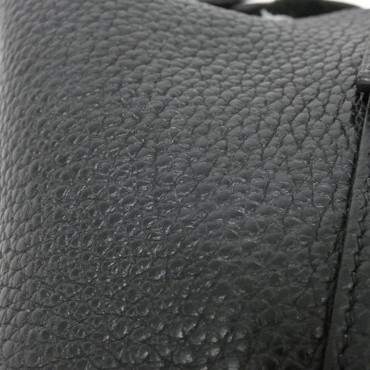 HERMES Picotin 056289CK Handbag Clemence Black Clemence Leather Rank A - Thumbnail 3