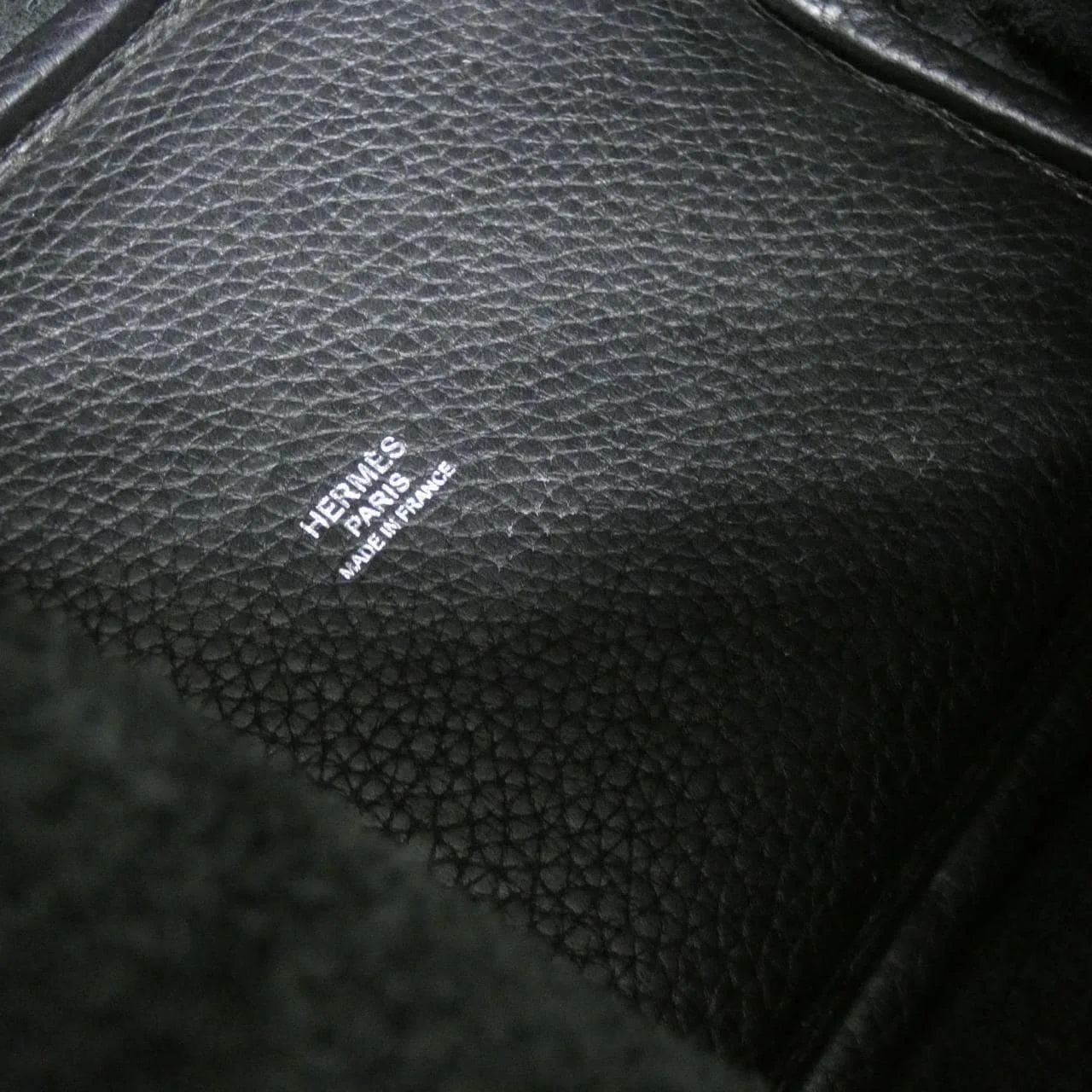 HERMES Picotin 056289CK Handbag Clemence Black Clemence Leather Rank A - Thumbnail 7