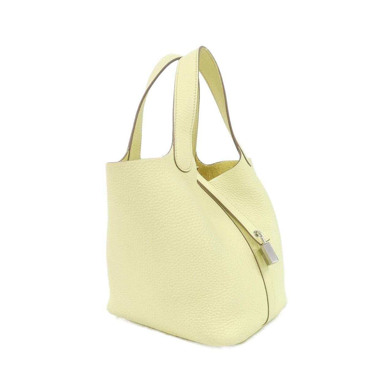 HERMES Picotin 056289CK Handbag Clemence