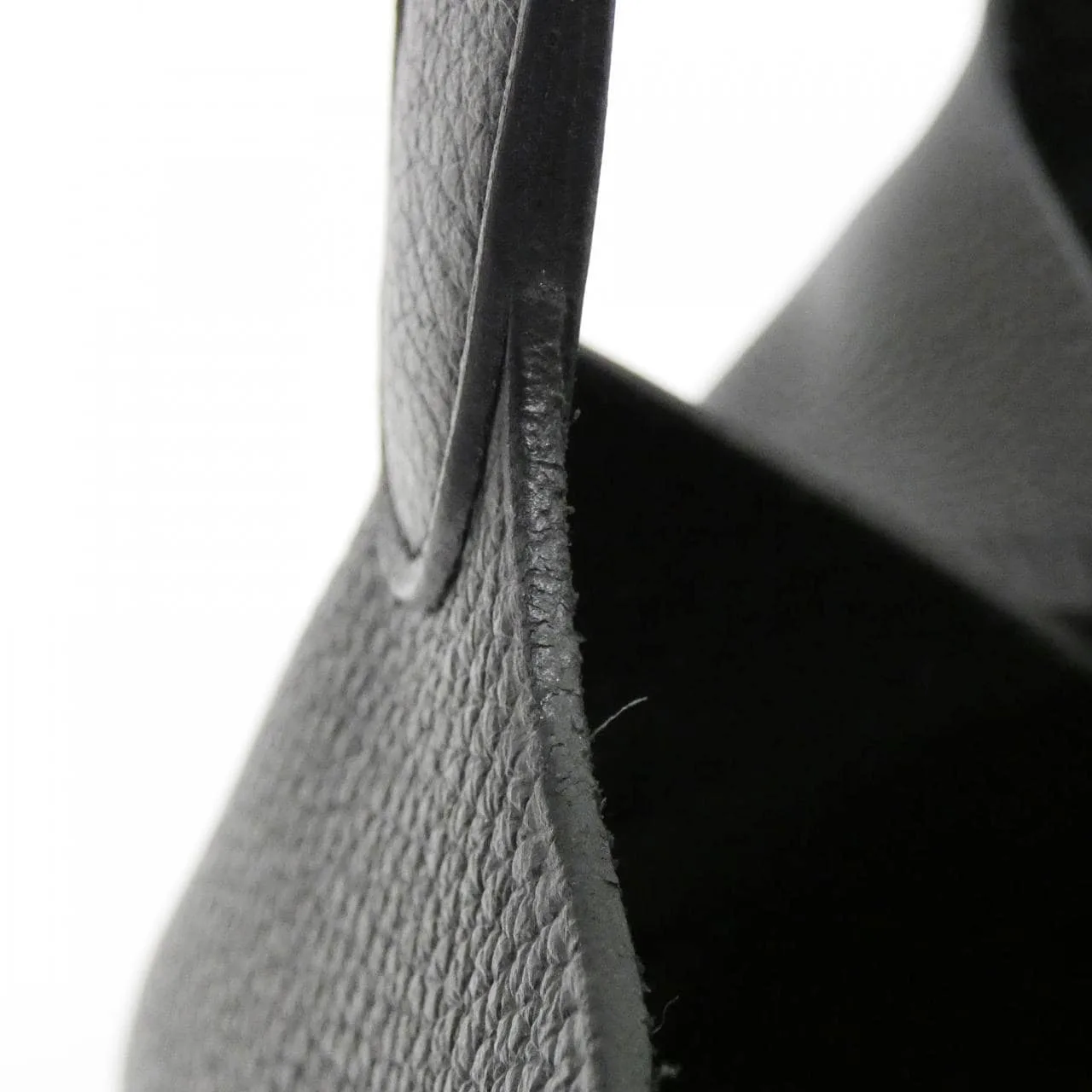 HERMES Picotin 060991CK Handbag Clemence Black Clemence Leather Rank A - Thumbnail 4