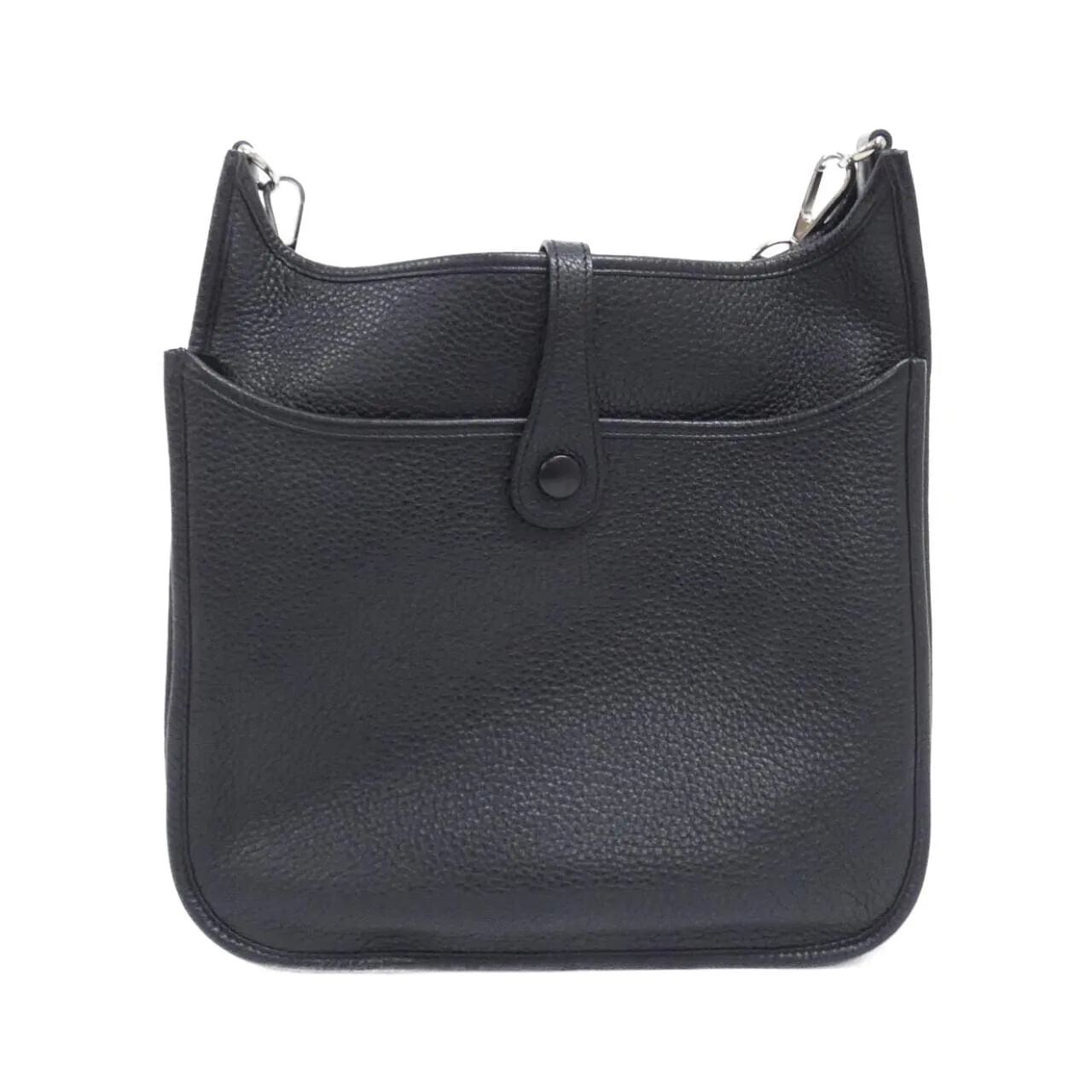 HERMES Evelyne 056277CK Shoulder Clemence Black Clemence Leather Rank A - Thumbnail 2
