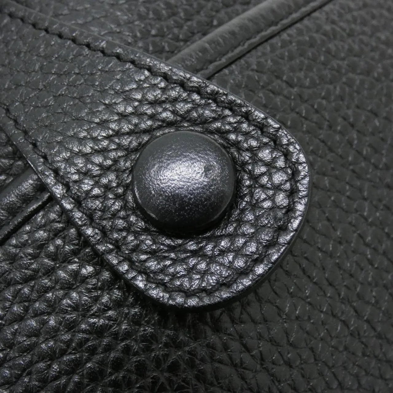 HERMES Evelyne 056277CK Shoulder Clemence Black Clemence Leather Rank A - Thumbnail 5