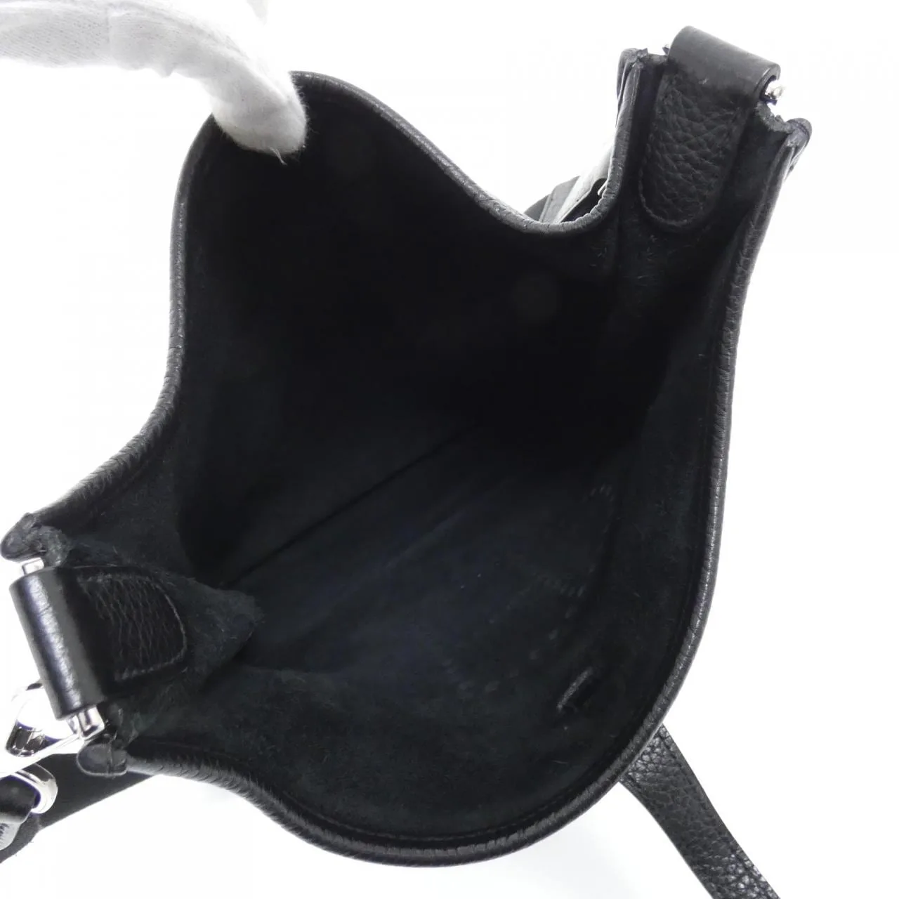 HERMES Evelyne 056277CK Shoulder Clemence Black Clemence Leather Rank A - Thumbnail 7