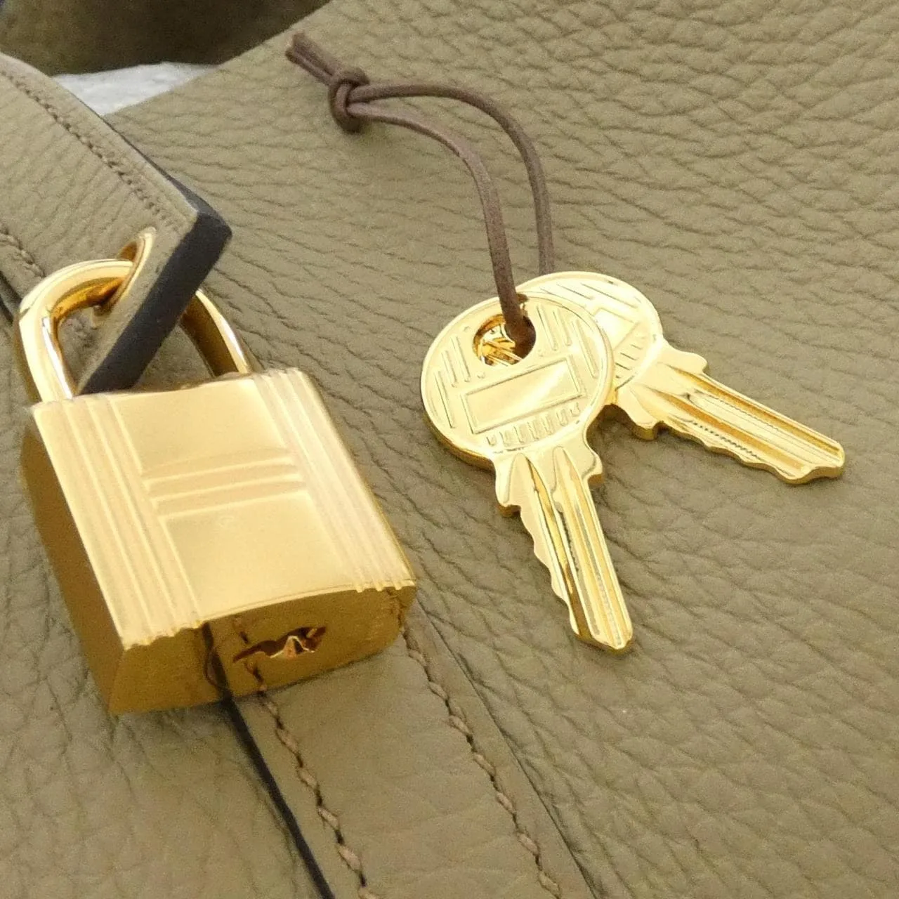 HERMES Picotin 060991CC Handbag Clemence Beige Clemence Leather Rank A - Thumbnail 3