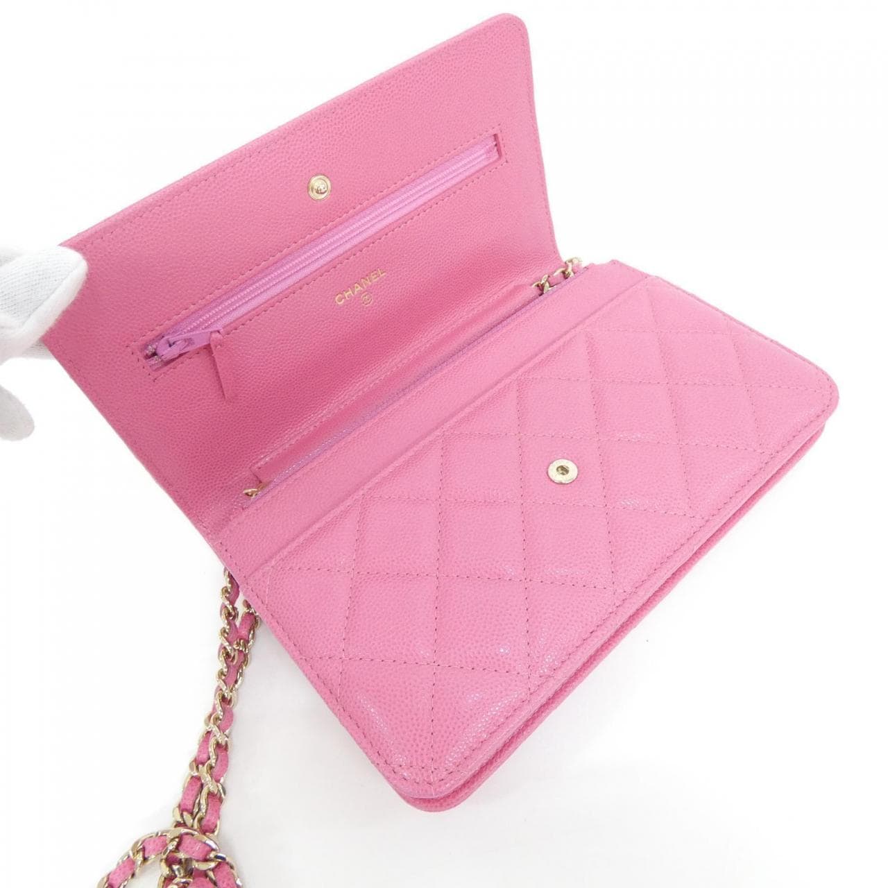 CHANEL Timeless Classic 33814 Wallet Grained Calfskin 4