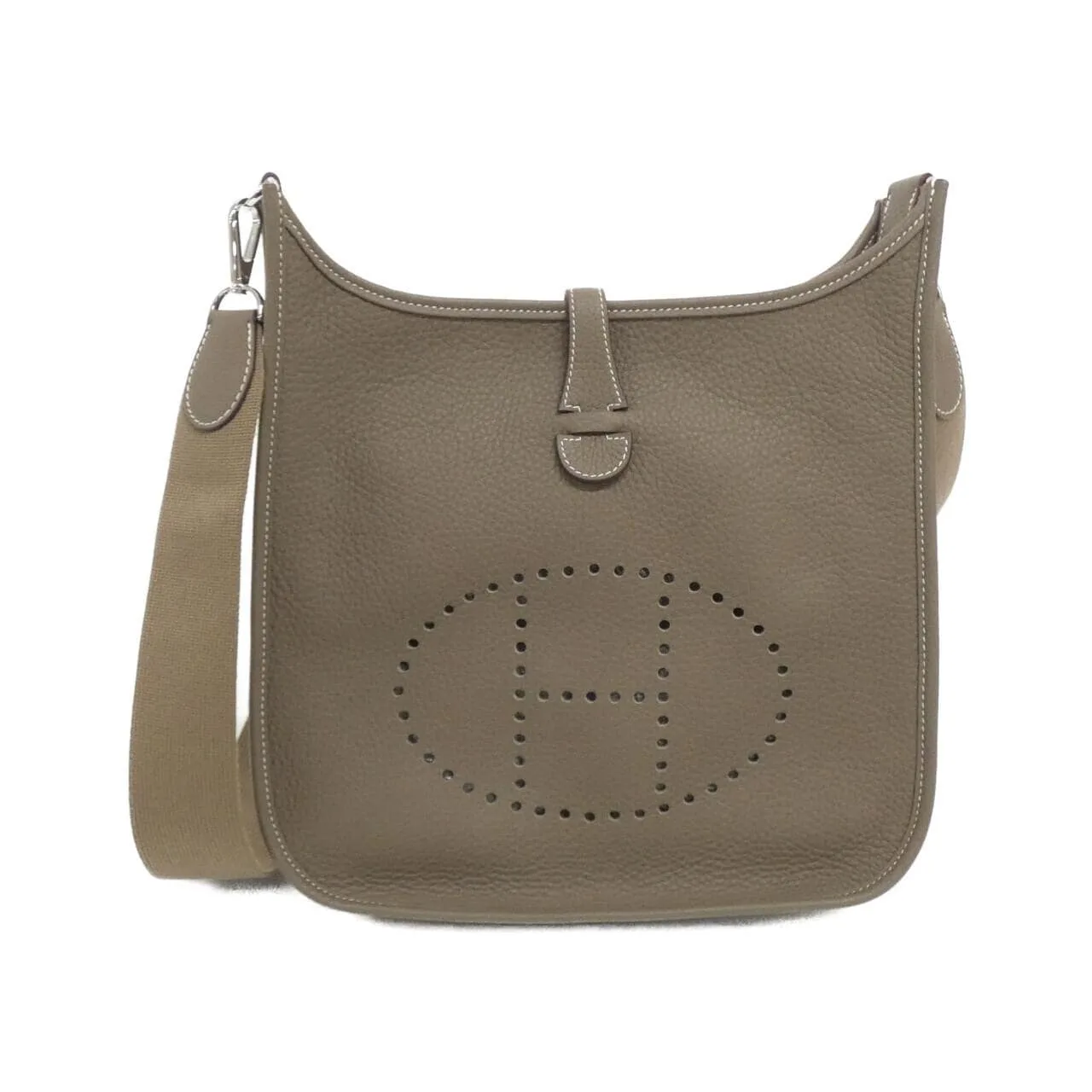 HERMES Evelyne 056277CK Shoulder Clemence Etoupe