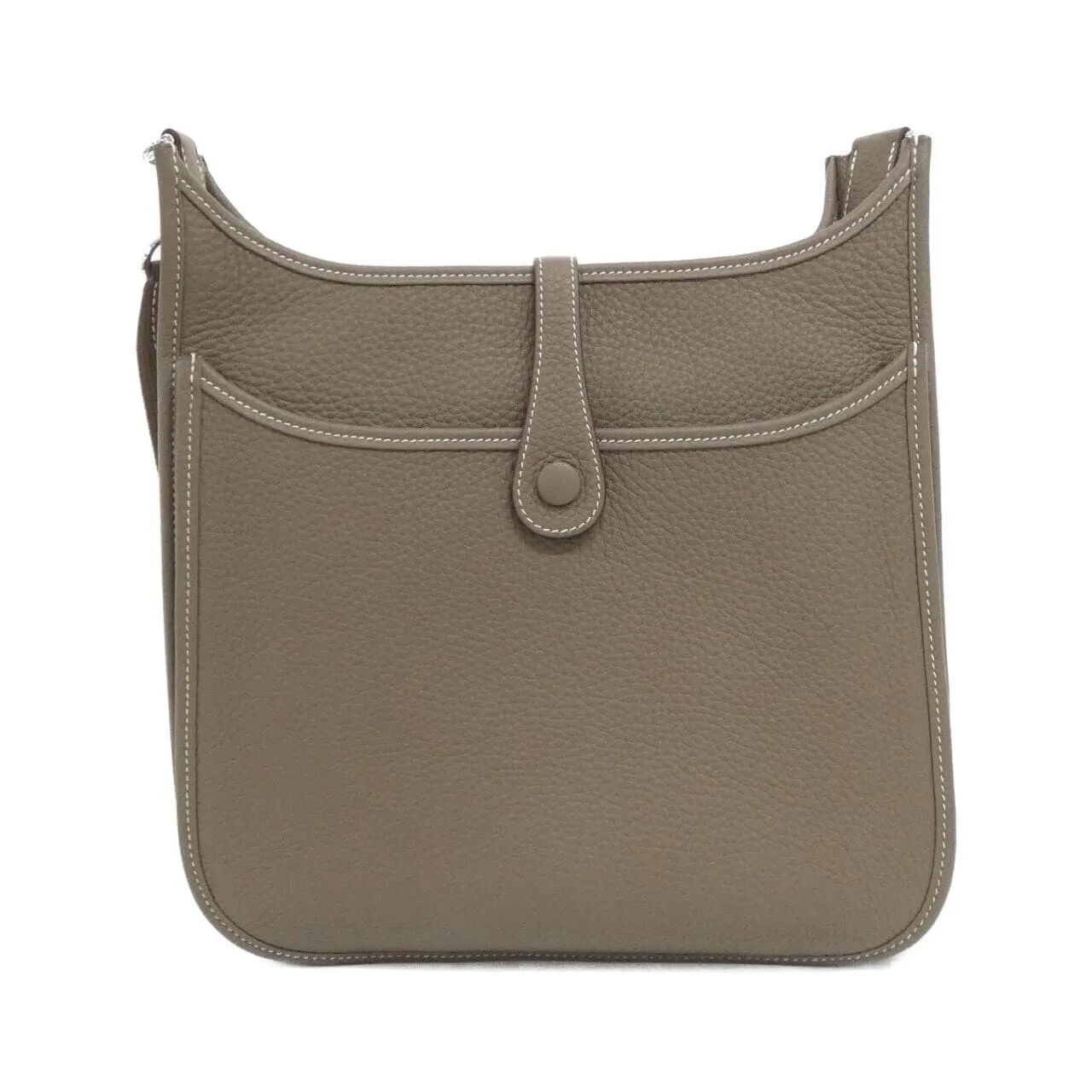 HERMES Evelyne 056277CK Shoulder Clemence Etoupe Clemence Leather Rank A - Thumbnail 2