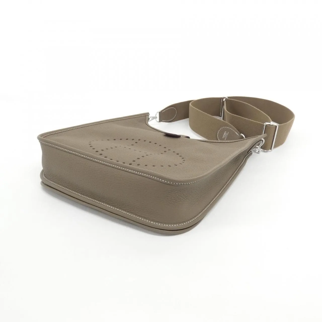 HERMES Evelyne 056277CK Shoulder Clemence Etoupe Clemence Leather Rank A - Thumbnail 3