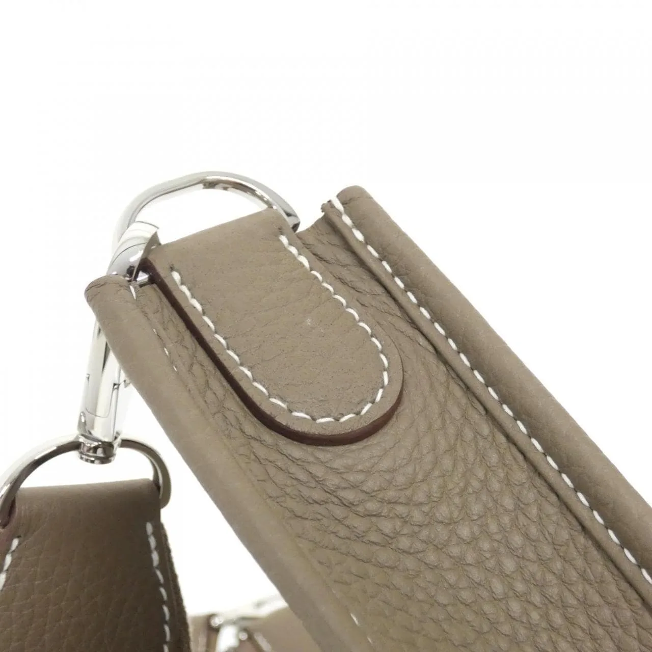 HERMES Evelyne 056277CK Shoulder Clemence Etoupe Clemence Leather Rank A - Thumbnail 4