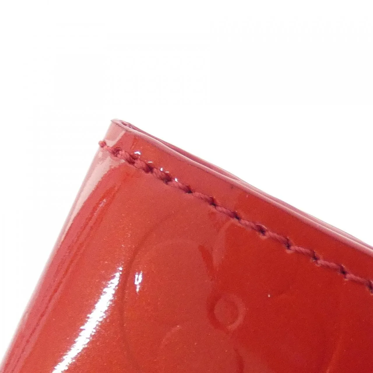 LOUIS VUITTON M91090 Coin Case Vernis Red Vernis Rank A - Thumbnail 4