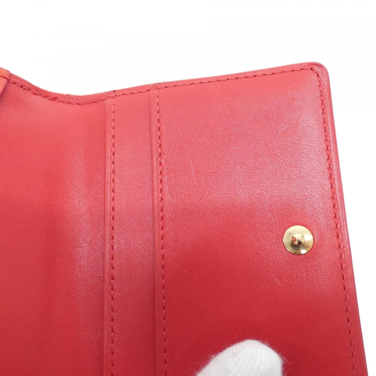 LOUIS VUITTON M91090 Coin Case Vernis Red Vernis Rank A - Thumbnail 6