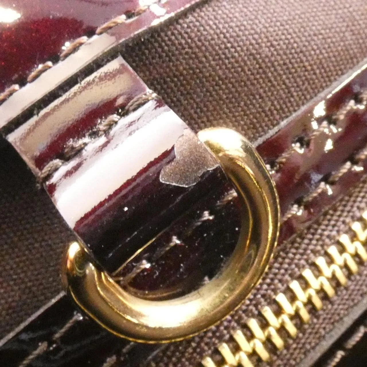 LOUIS VUITTON M93641 Handbag Vernis Black Vernis Rank B - Thumbnail 8