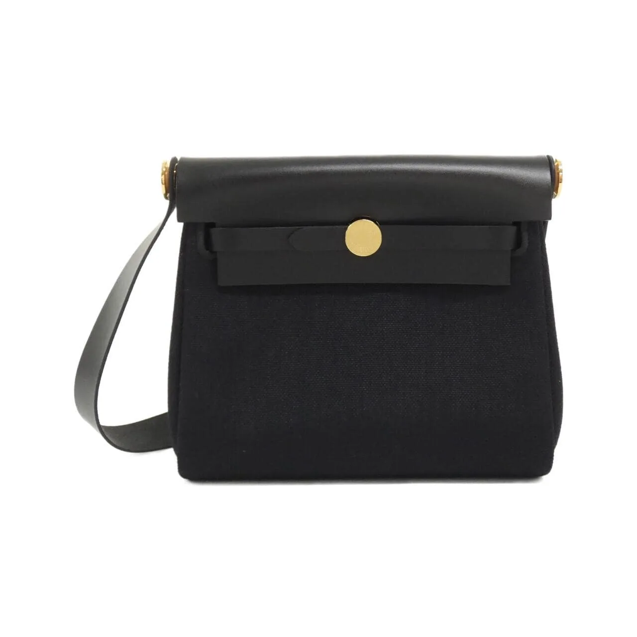 HERMES Herbag 086430CC Shoulder Black