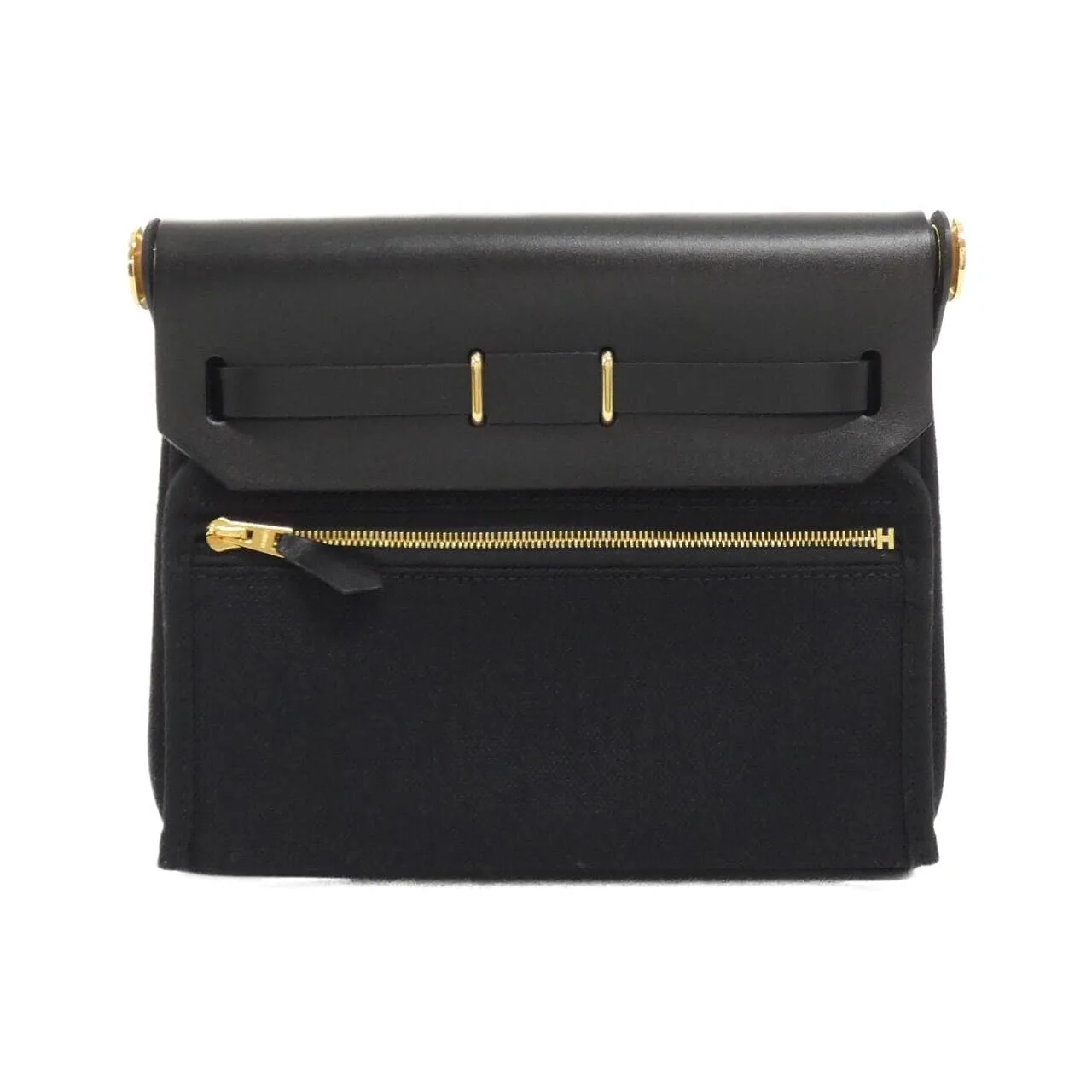 HERMES Herbag 086430CC Shoulder Black Rank A - Thumbnail 2