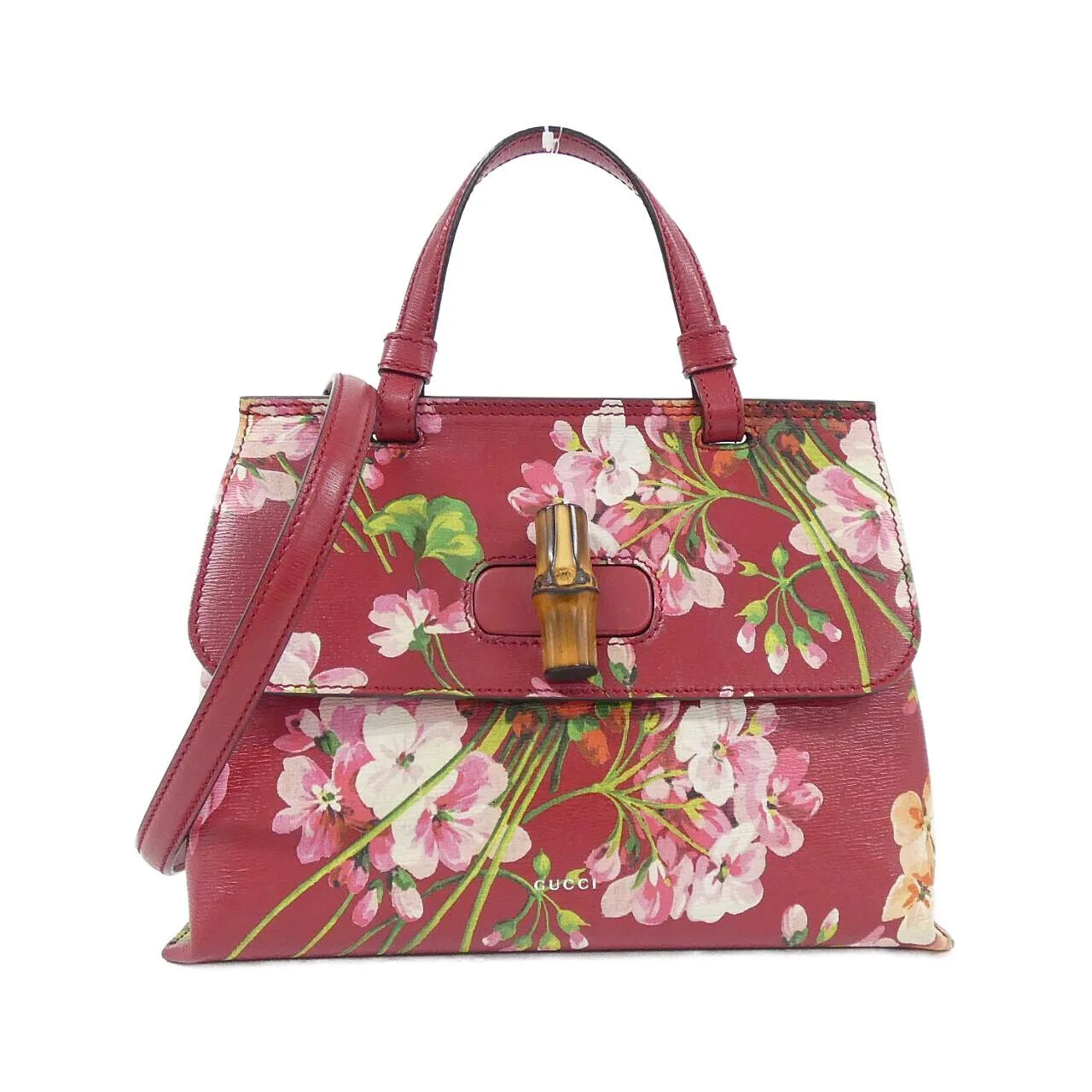 GUCCI Bamboo Daily 370831 CWB1N Handbag Leather