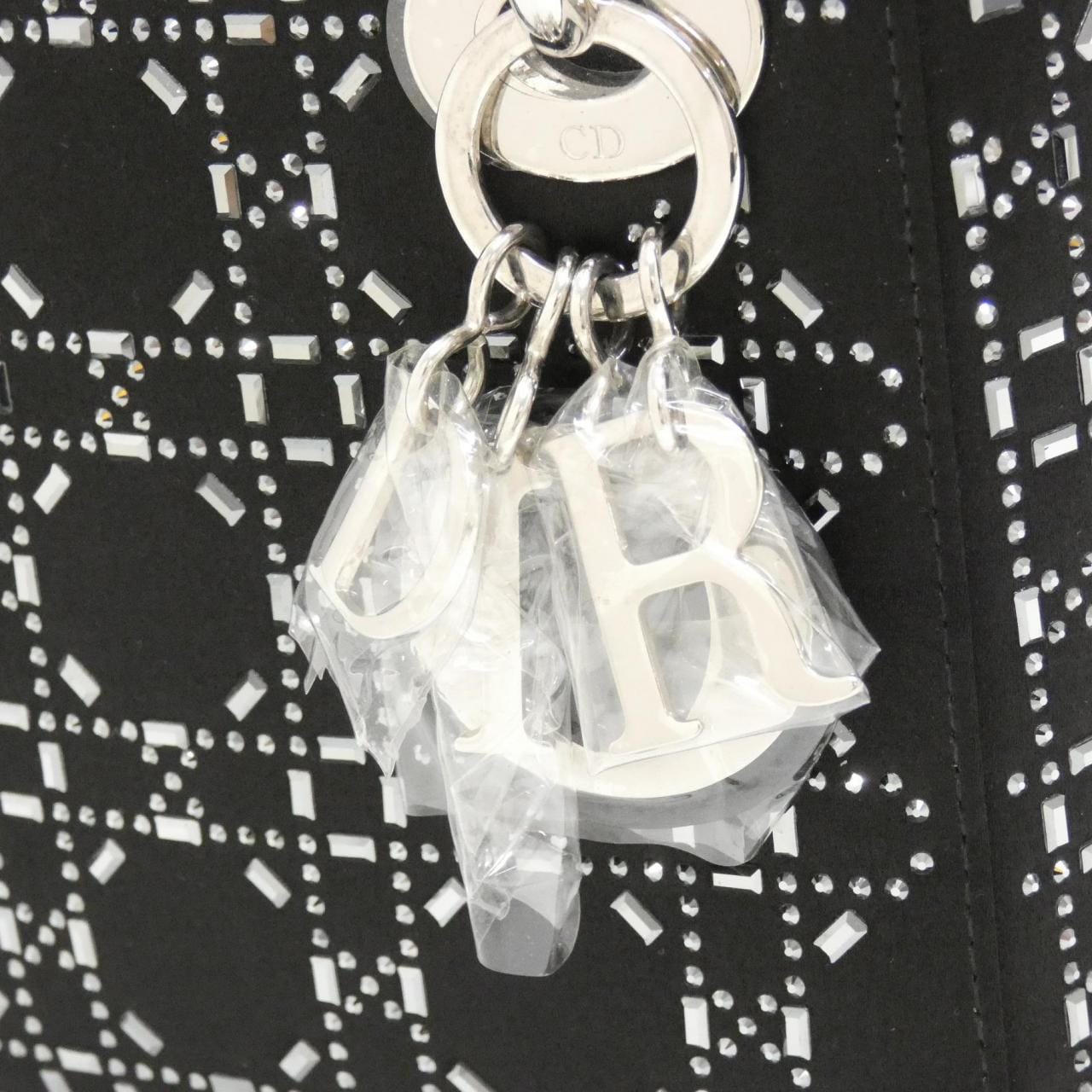 DIOR Lady Dior M0500PRTC Handbag Satin 4