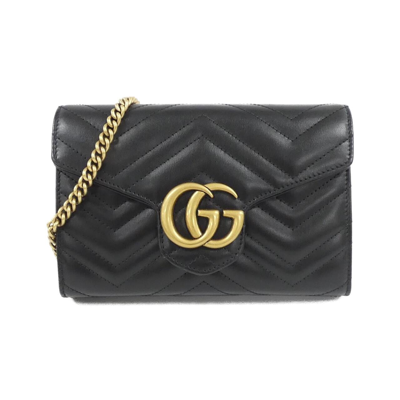 GUCCI Marmont 474575 DTD1T Shoulder Leather