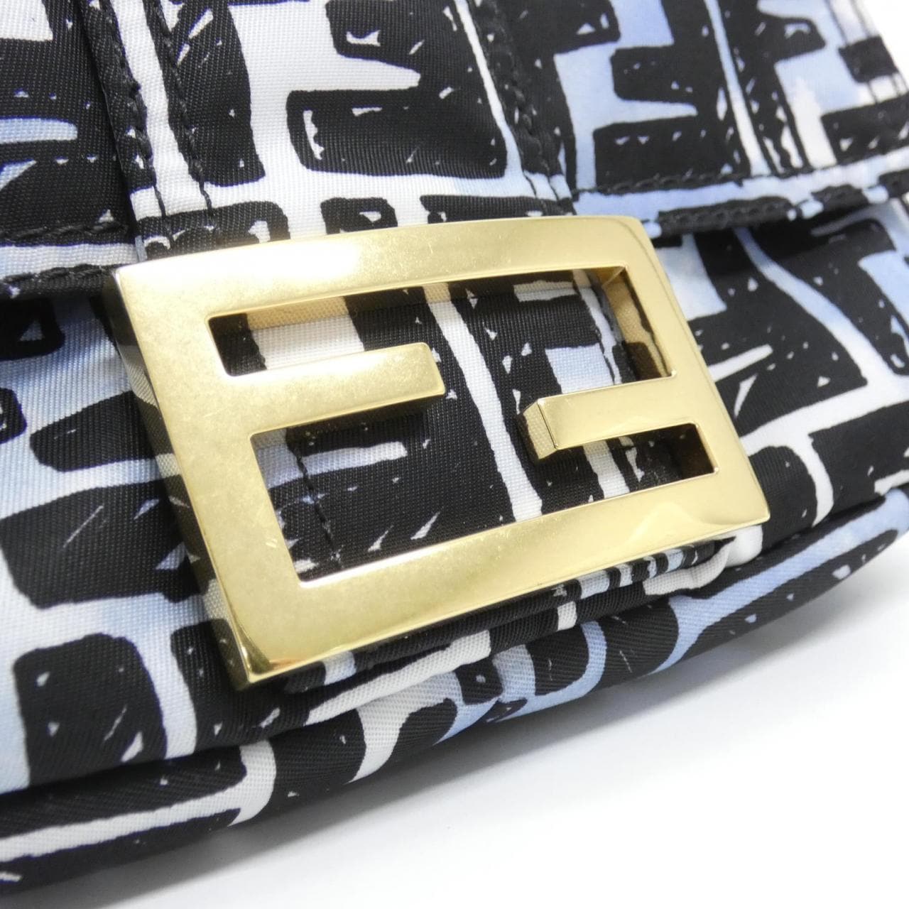 FENDI Baguette 8BR784 ADBD Shoulder Nylon 4