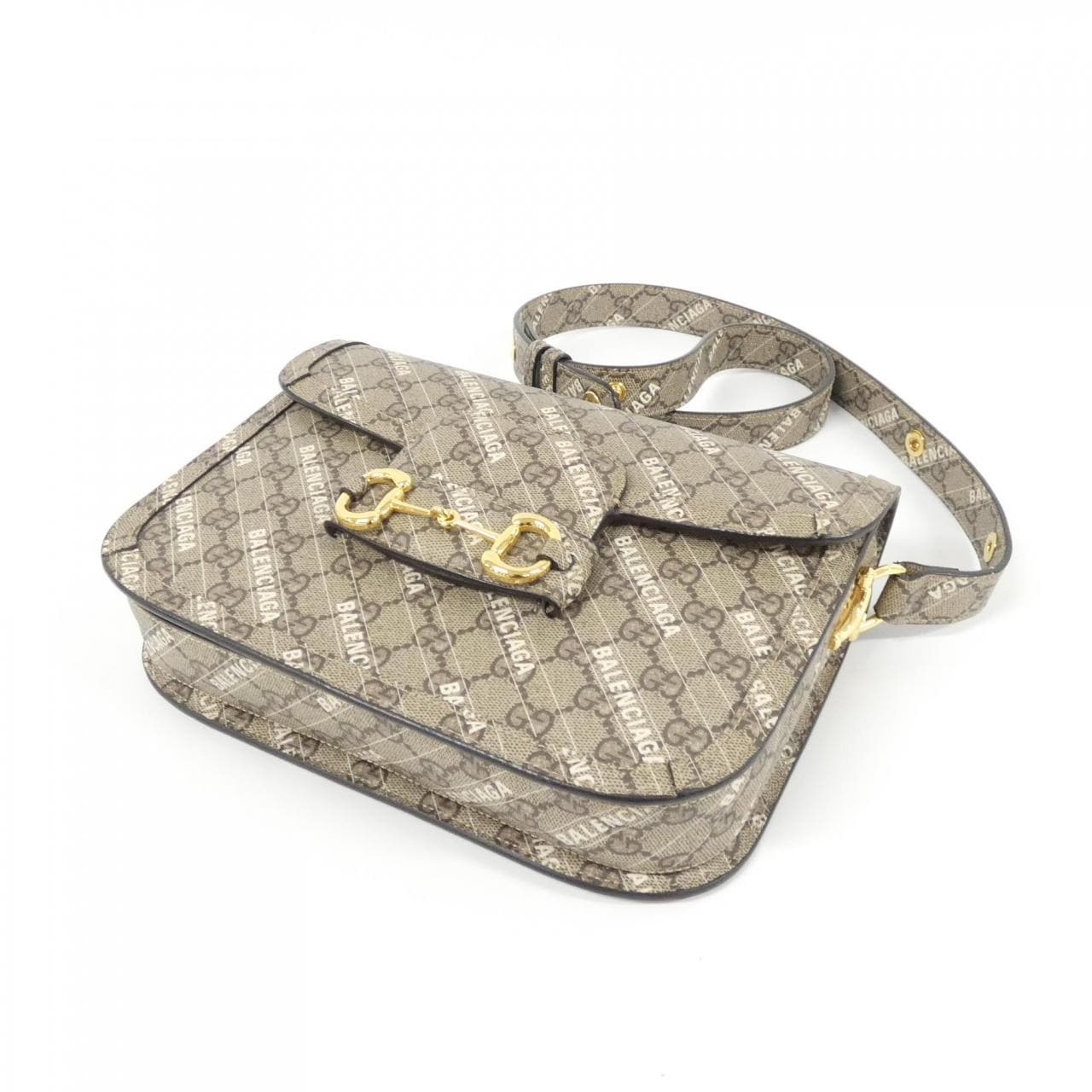 GUCCI Horsebit 1955 602204 ULZ0G 肩背包 帆布 3