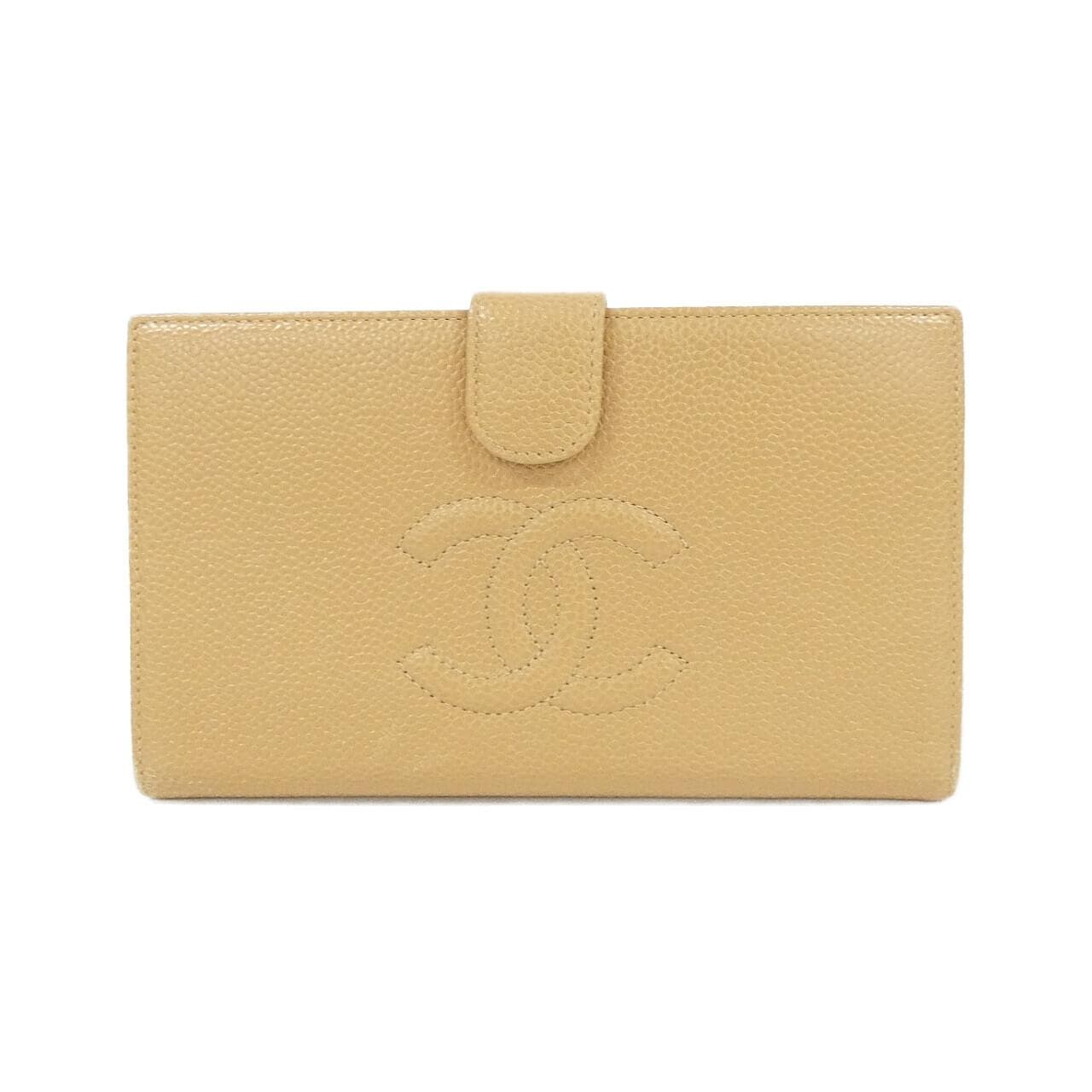 CHANEL 13498 銀包 荔枝紋牛皮