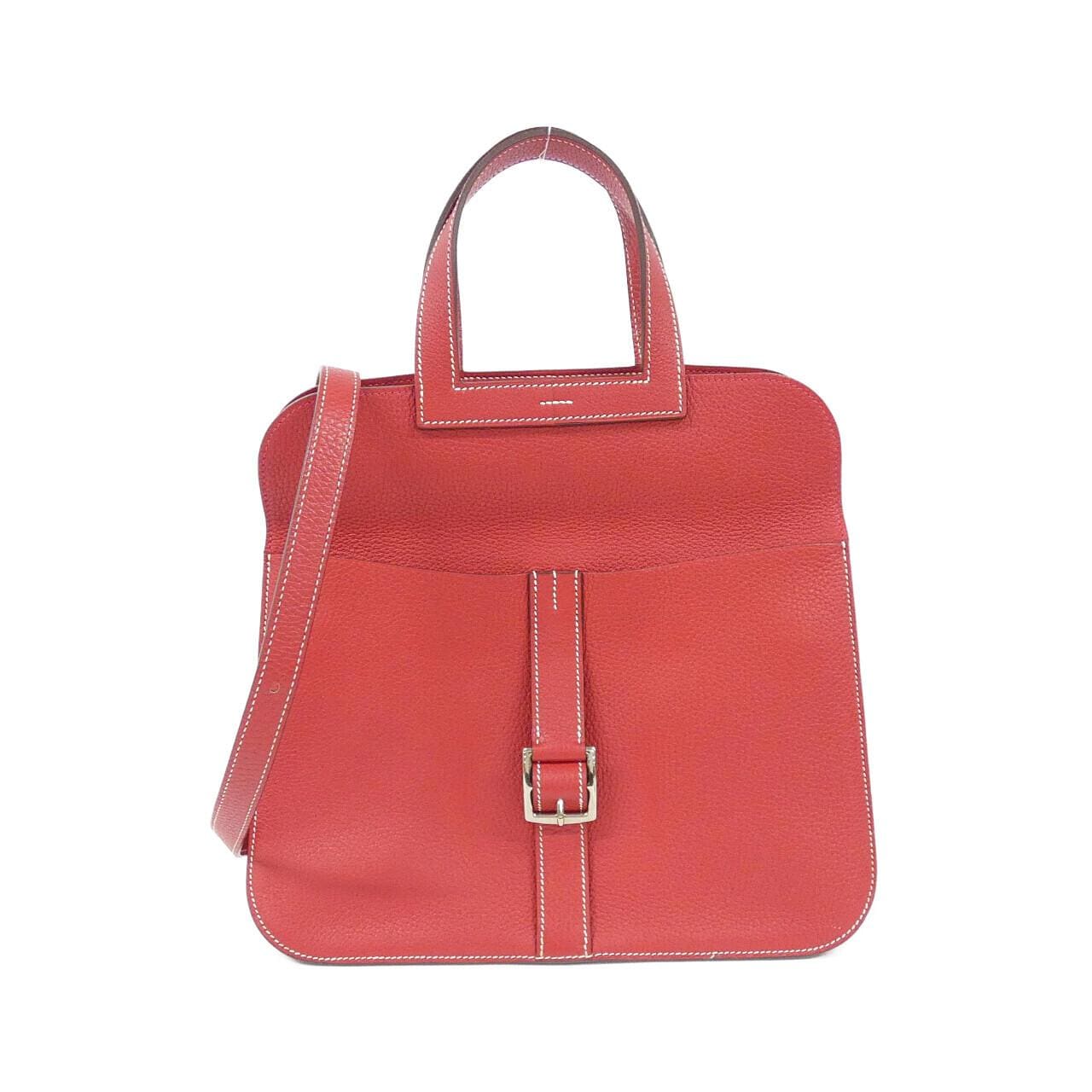 HERMES Halzan 070428CK Handbag Clemence