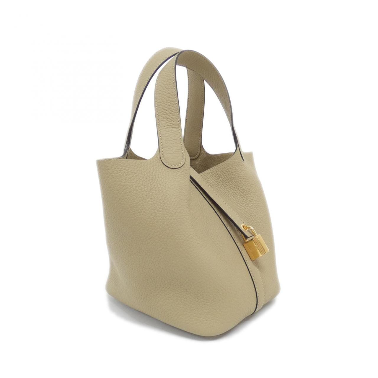 HERMES Picotin 056289CC Handbag Clemence