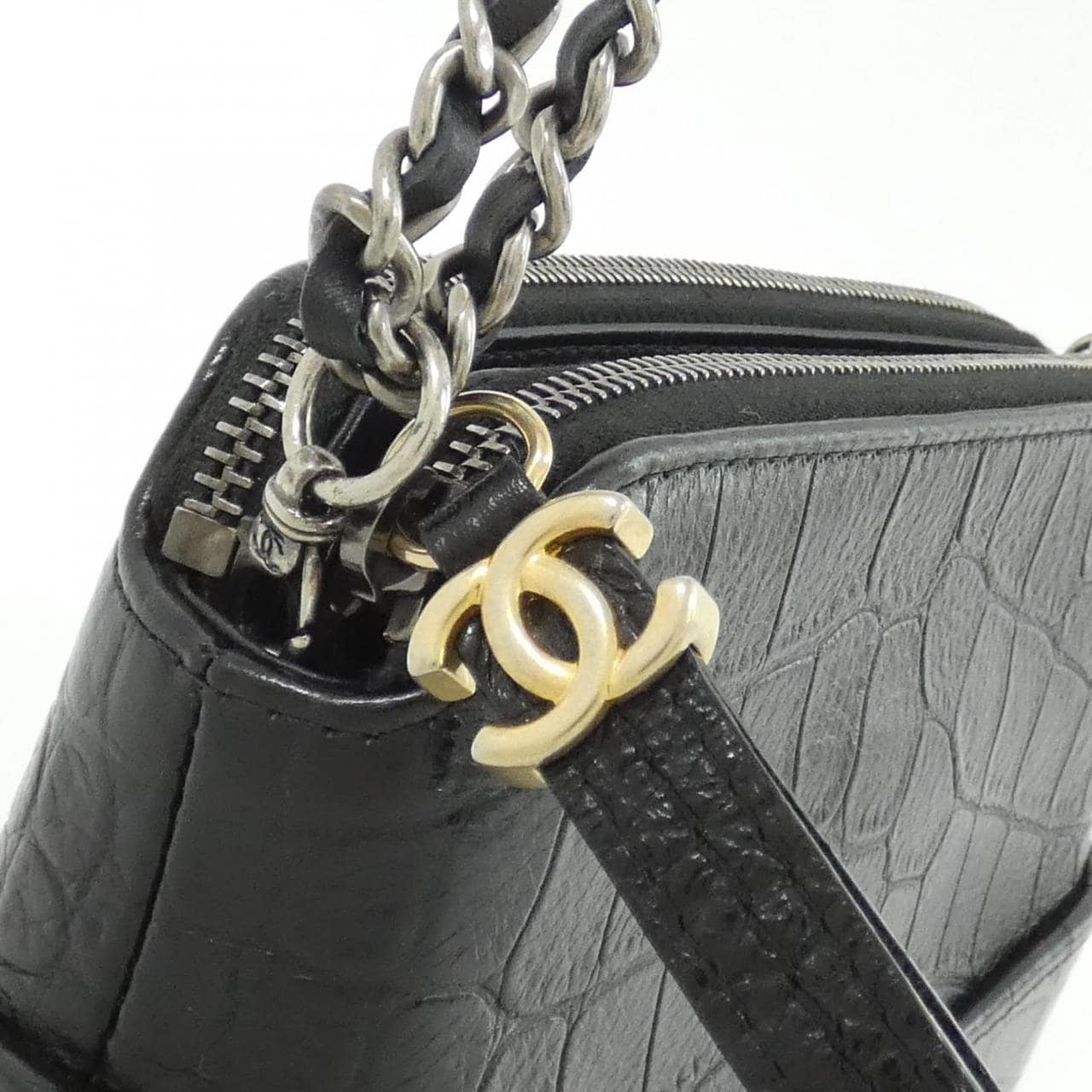 CHANEL Gabrielle 94505 Shoulder Crocodile 3