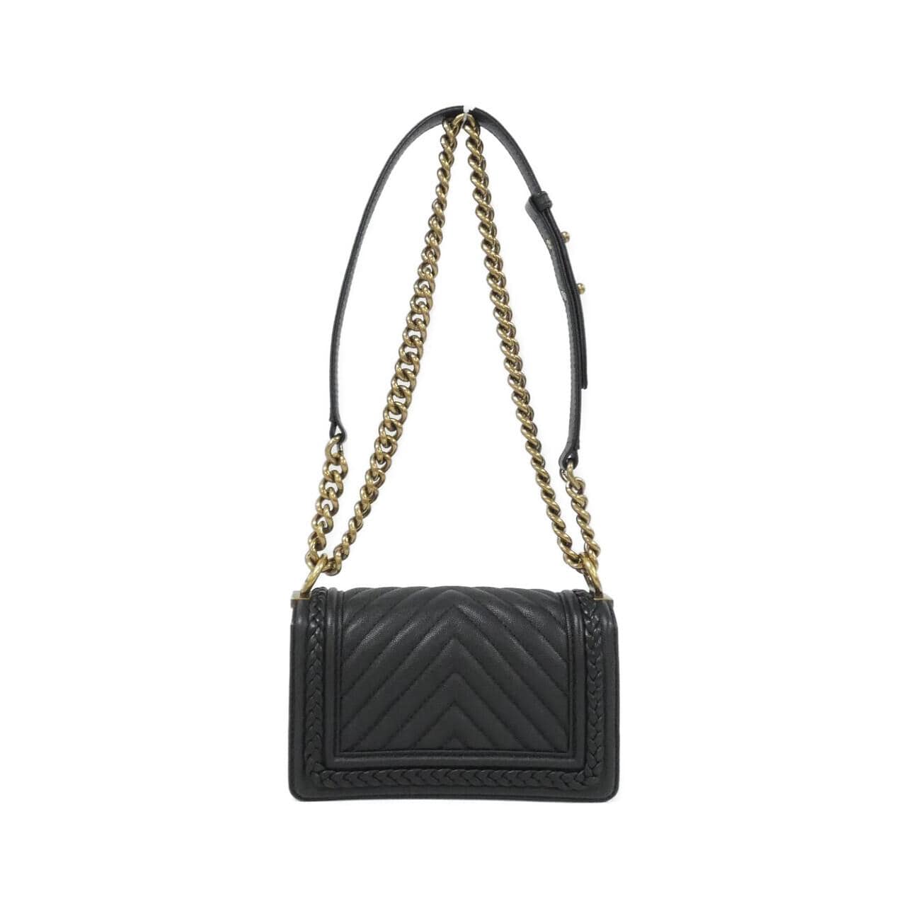 CHANEL Boy Chanel 67085 Shoulder Grained Calfskin 2