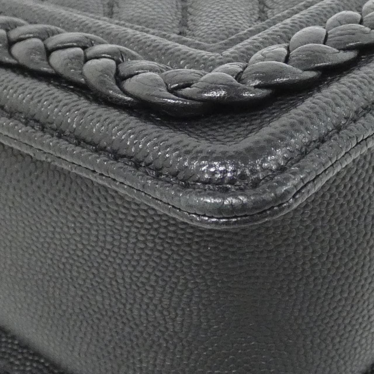 CHANEL Boy Chanel 67085 Shoulder Grained Calfskin 3