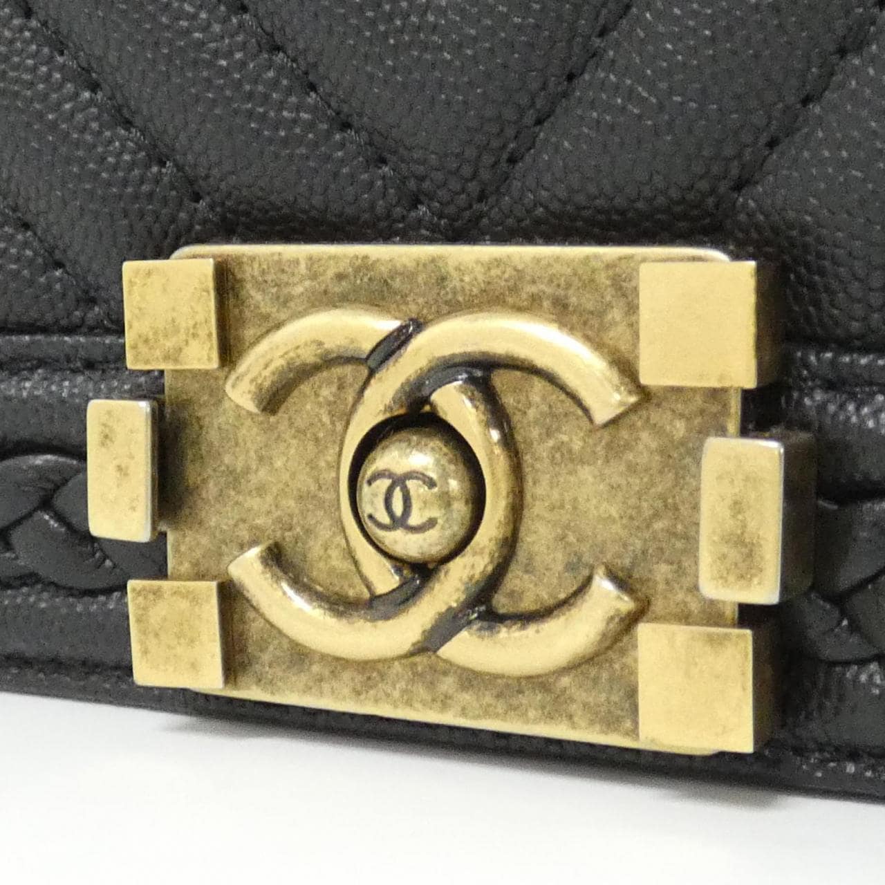 CHANEL Boy Chanel 67085 Shoulder Grained Calfskin 4