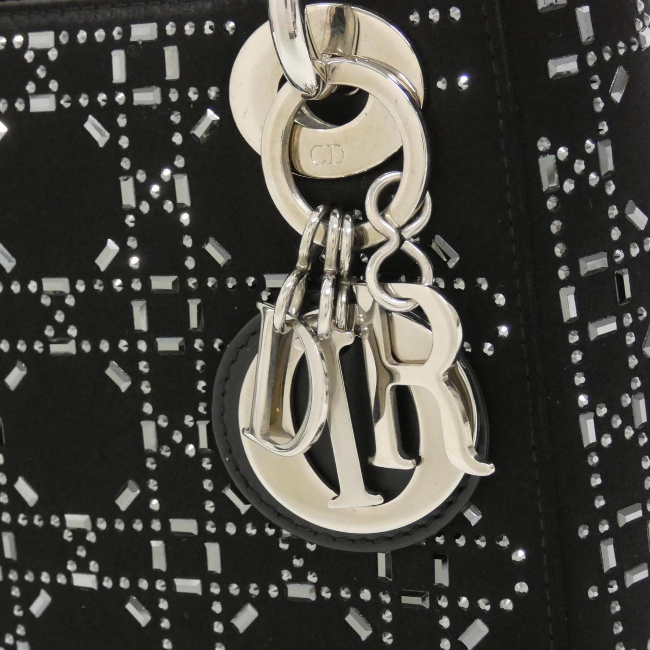 DIOR Lady Dior M0500PRTC Handbag Satin 4