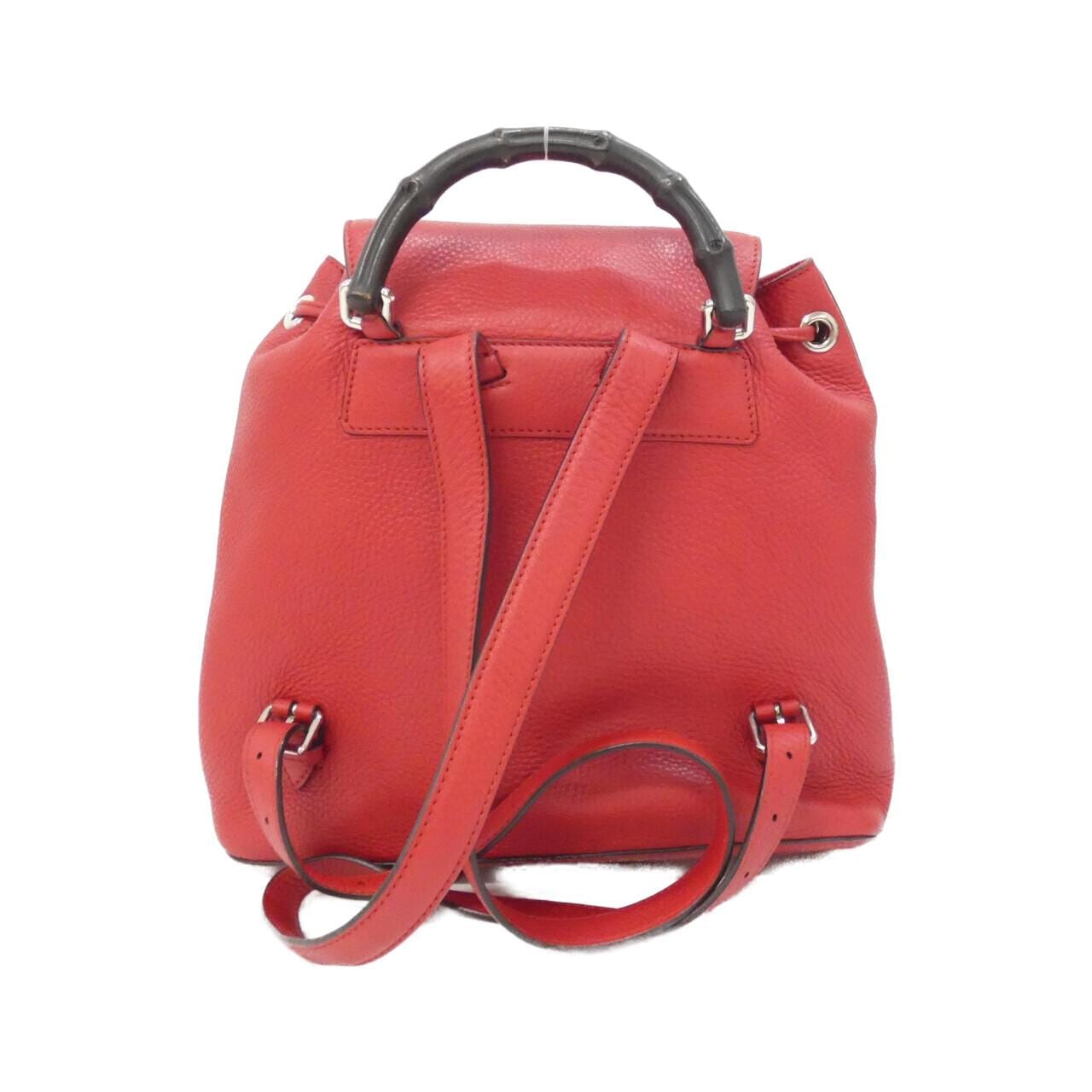 GUCCI Bamboo Daily 370833 A7M0N Backpack Leather 2