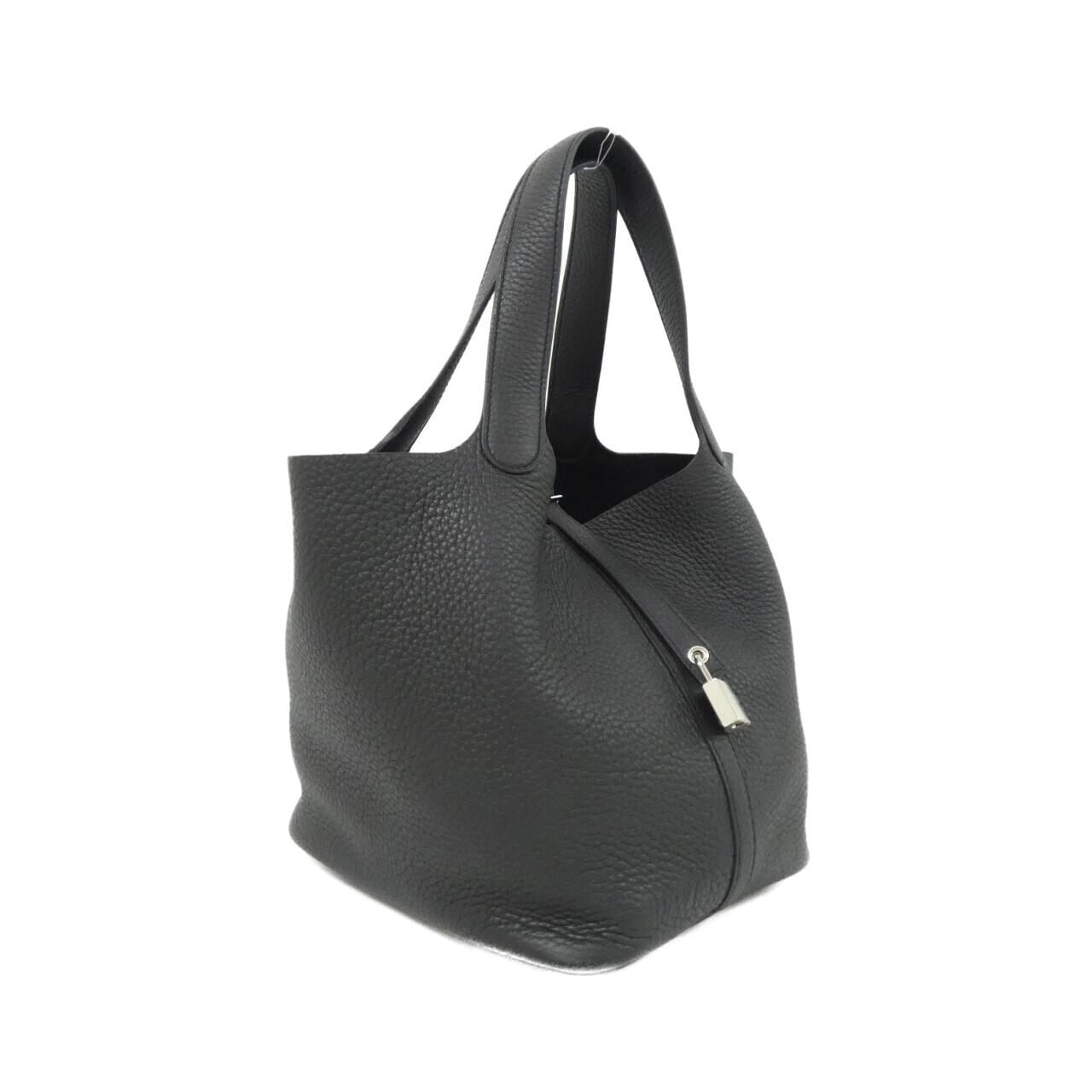 HERMES Picotin 060991CK Handbag Clemence