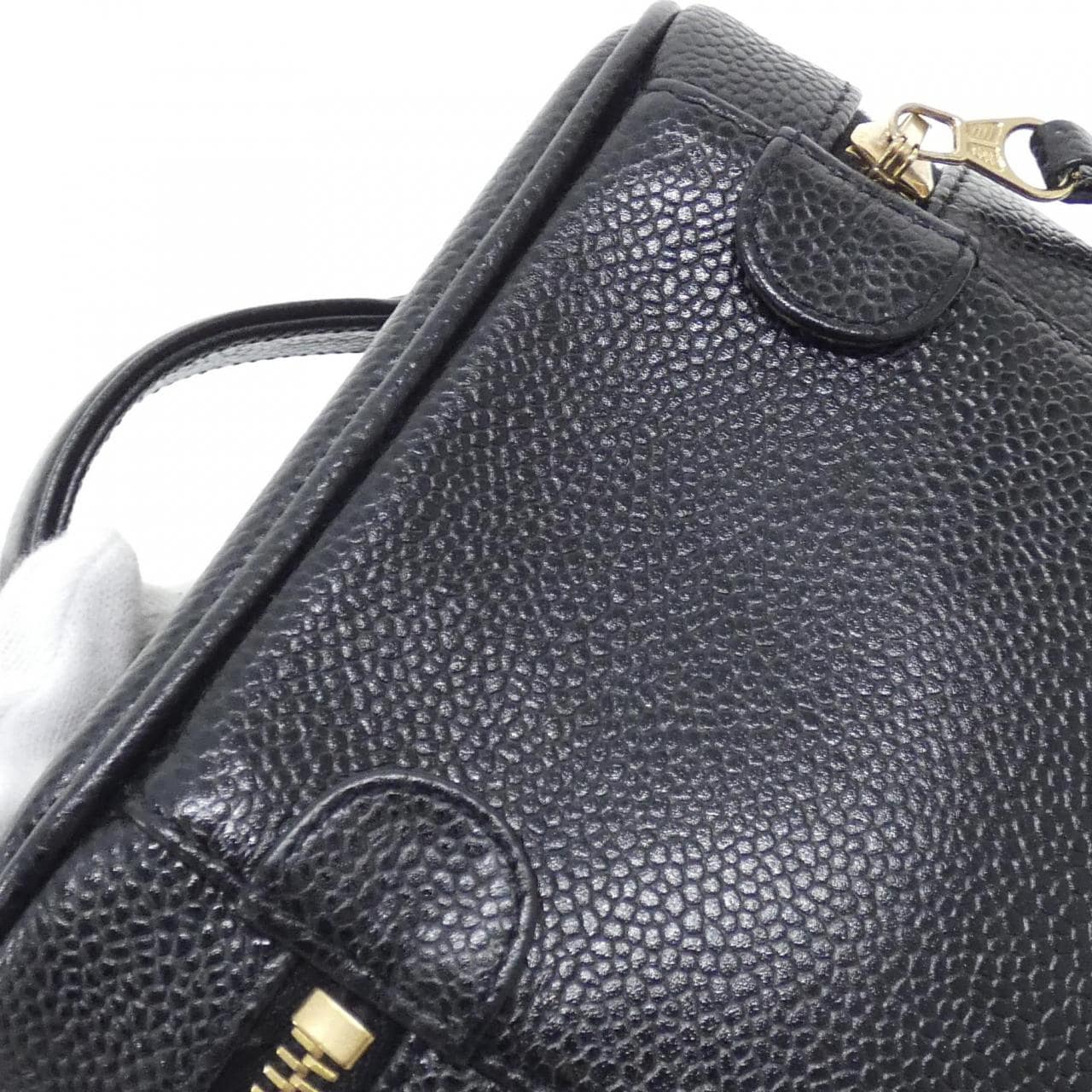 CHANEL 1998 Handbag Grained Calfskin 5