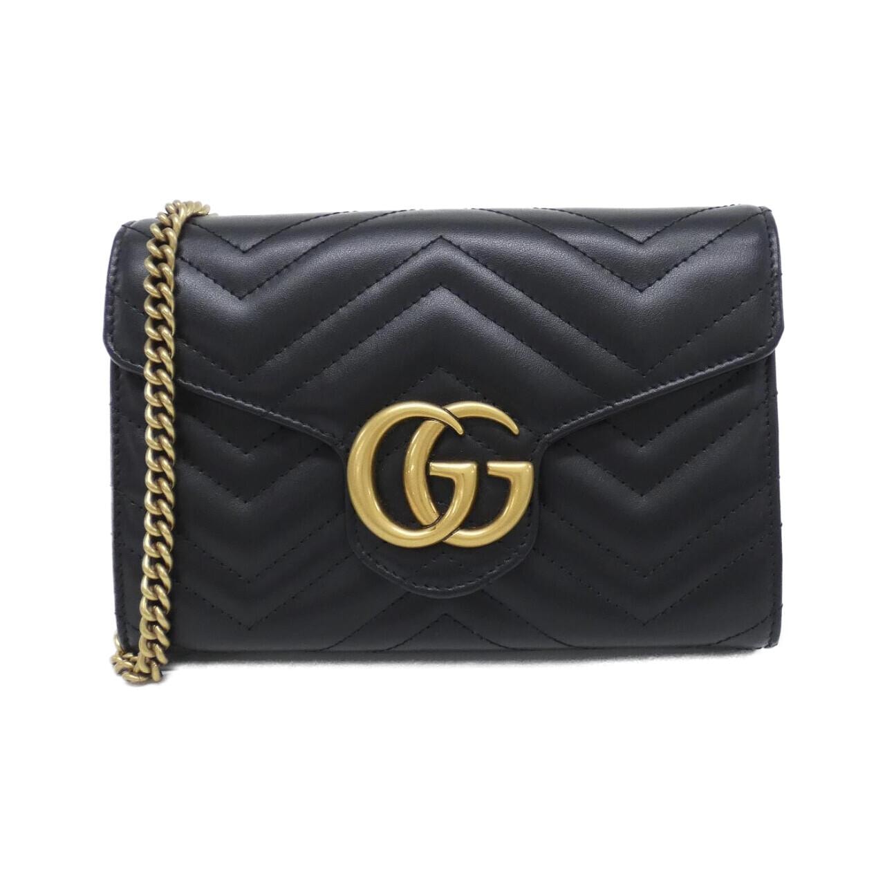 GUCCI Marmont 474575 DTD1T Shoulder Leather