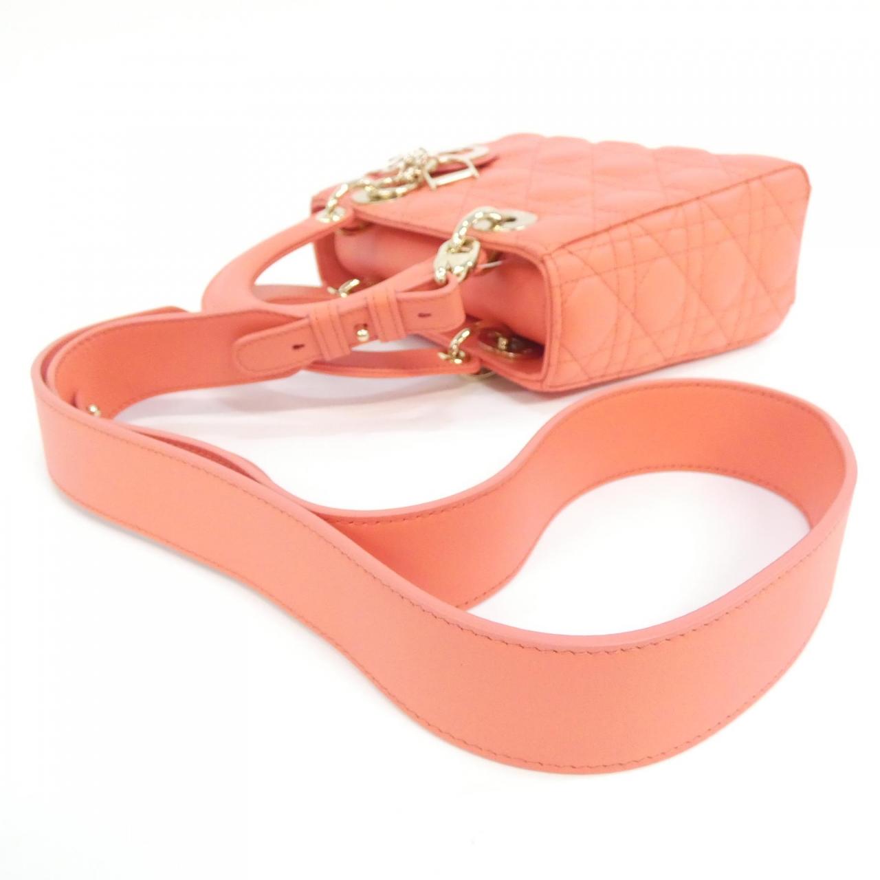 DIOR Lady Dior M0538ONGE 手提包 羊皮 5