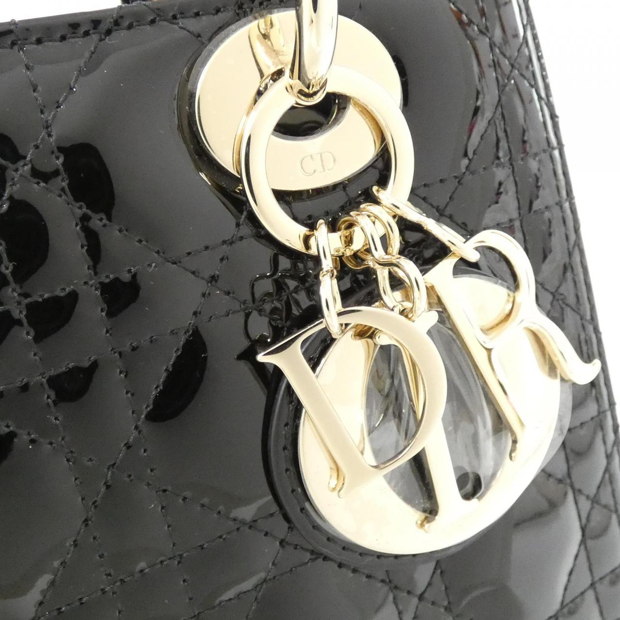DIOR Lady Dior M0565OWCB 手提包 漆皮 4