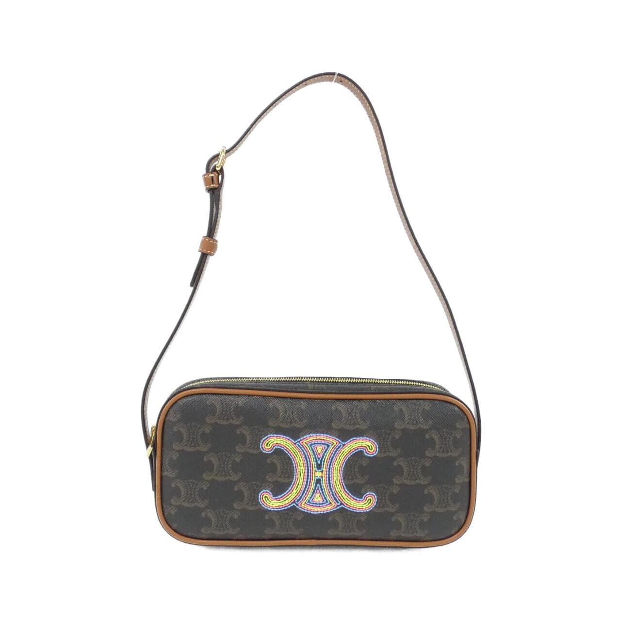 CELINE 10J582EGJ Shoulder Canvas